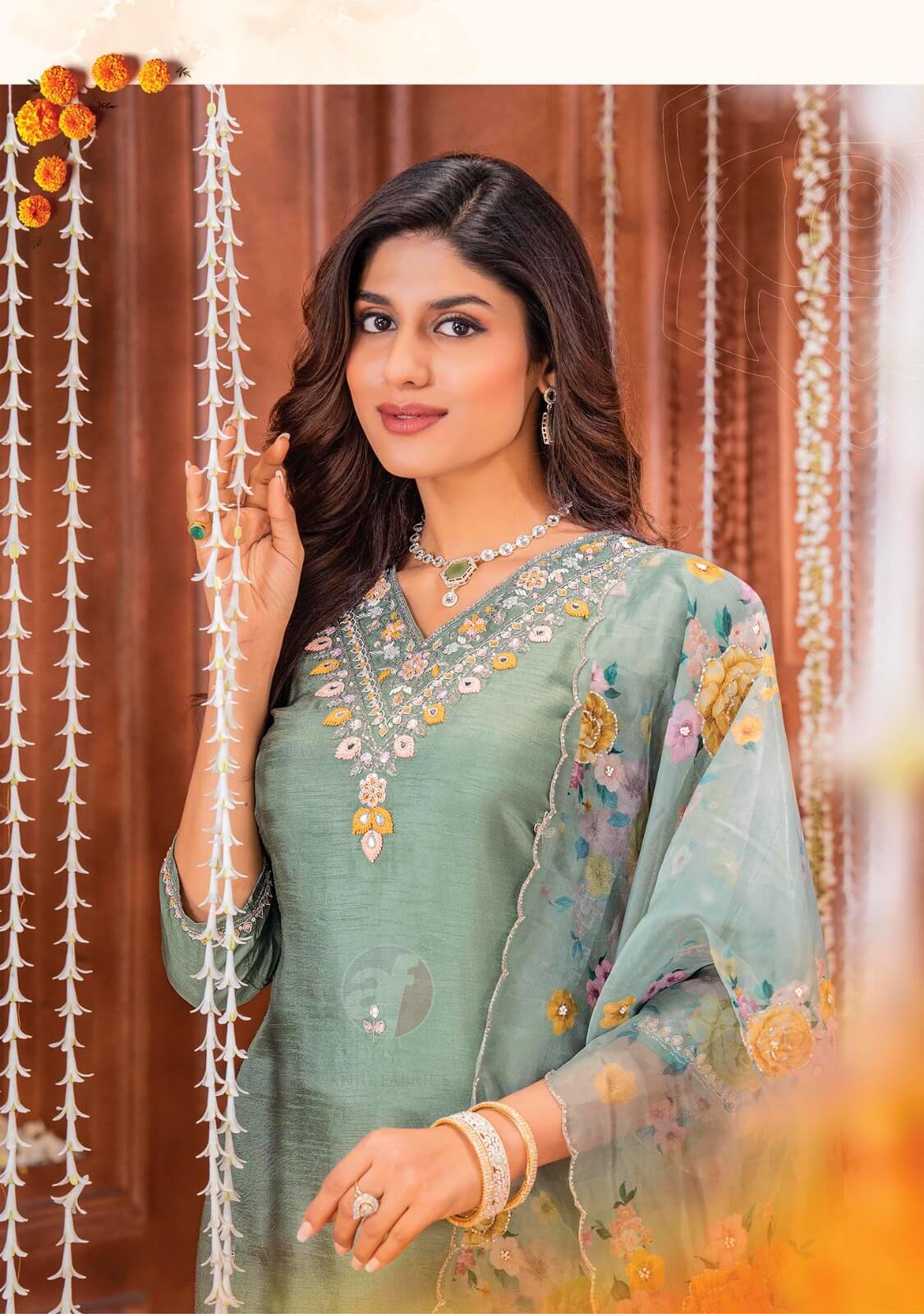 Anju Fabrics Shehnai Vol 6 Designer Wedding Party Salwar Suits collection 4