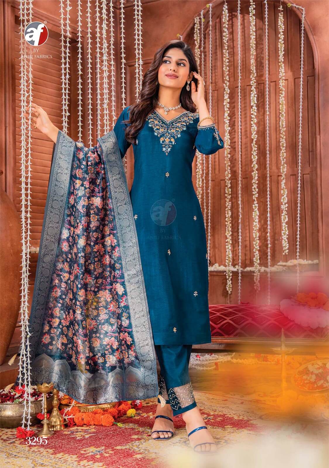 Anju Fabrics Shehnai Vol 6 Designer Wedding Party Salwar Suits collection 7