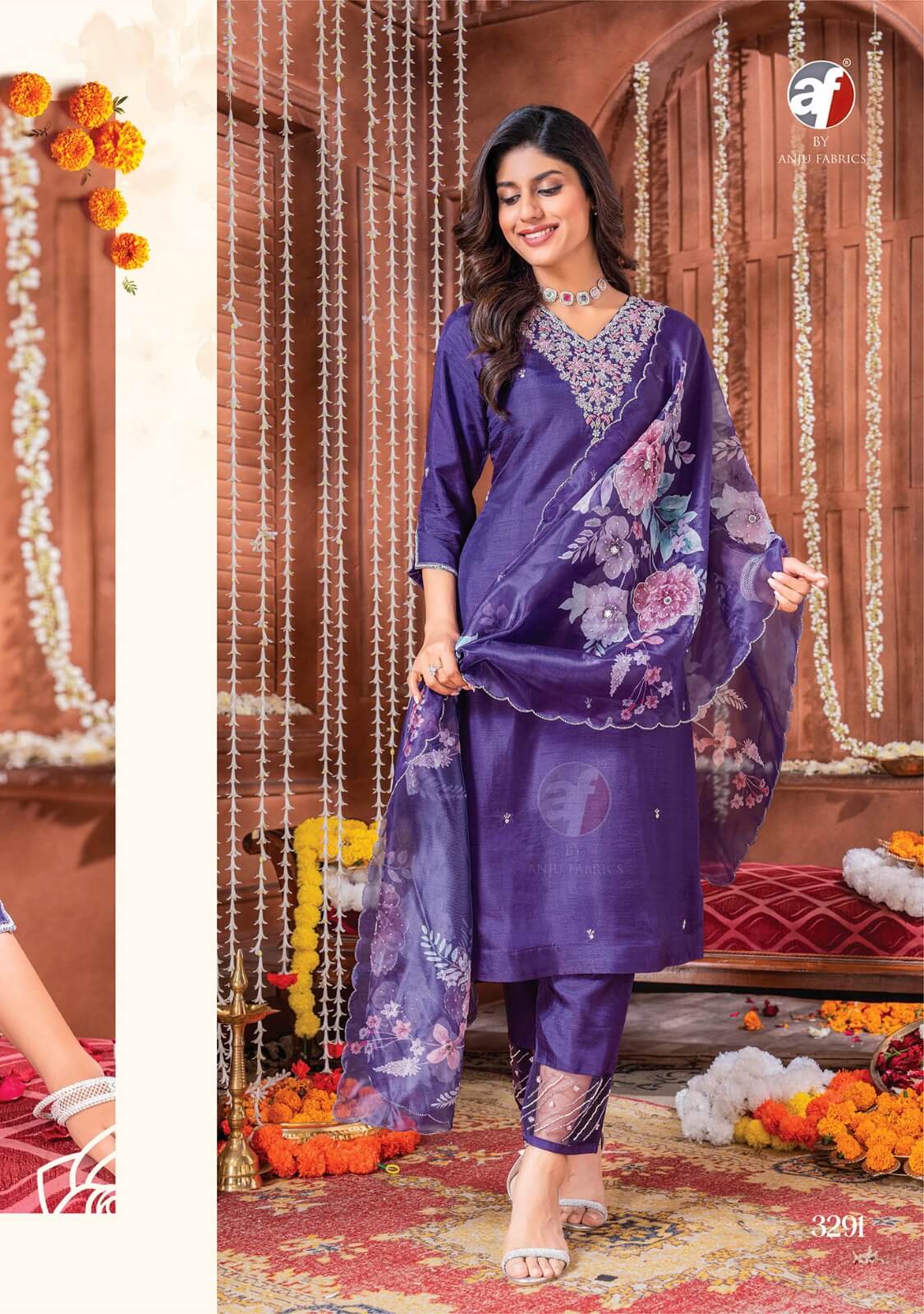 Anju Fabrics Shehnai Vol 6 Designer Wedding Party Salwar Suits collection 3