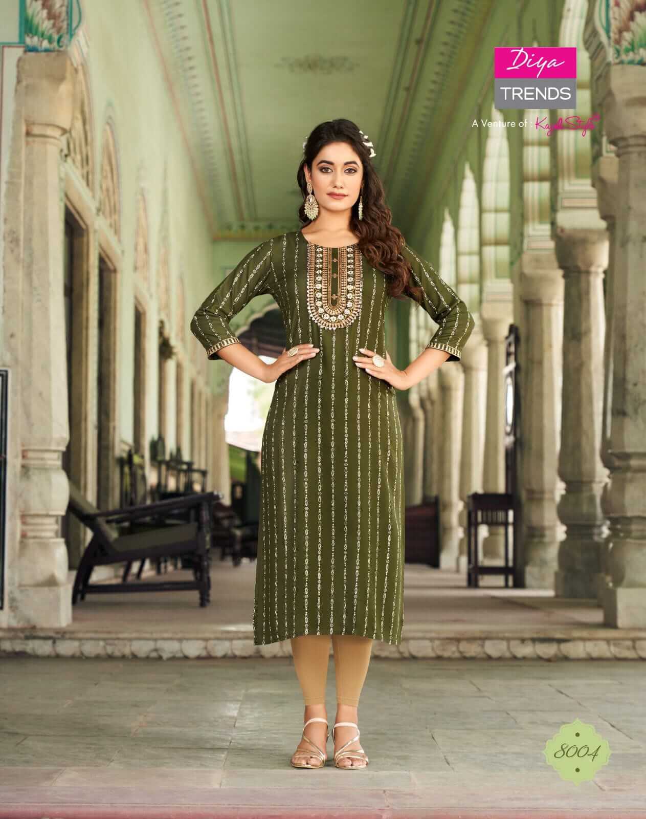 Diya Trends Victoria Vol 8 Rayon Kurti Catalog collection 12