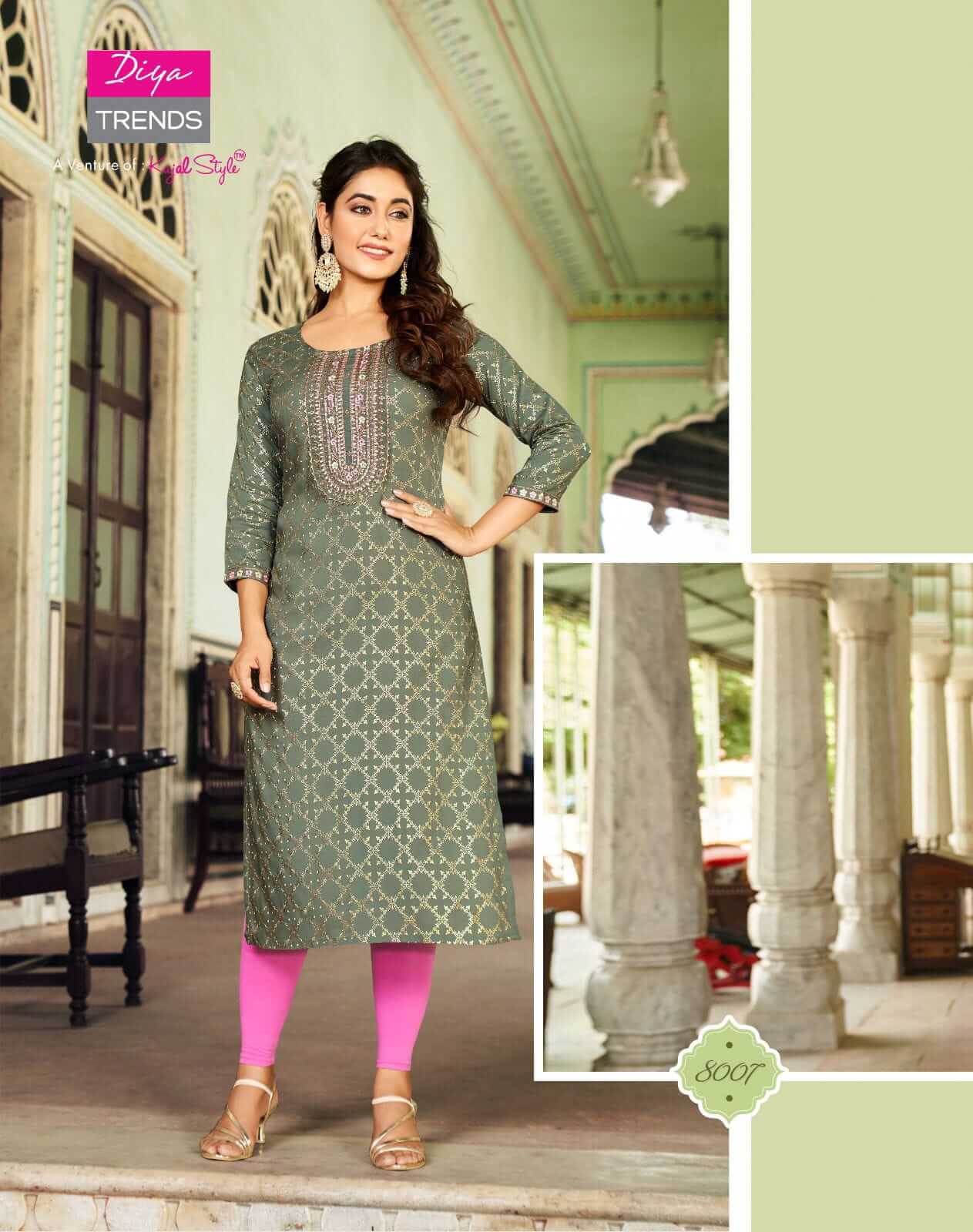 Diya Trends Victoria Vol 8 Rayon Kurti Catalog collection 10