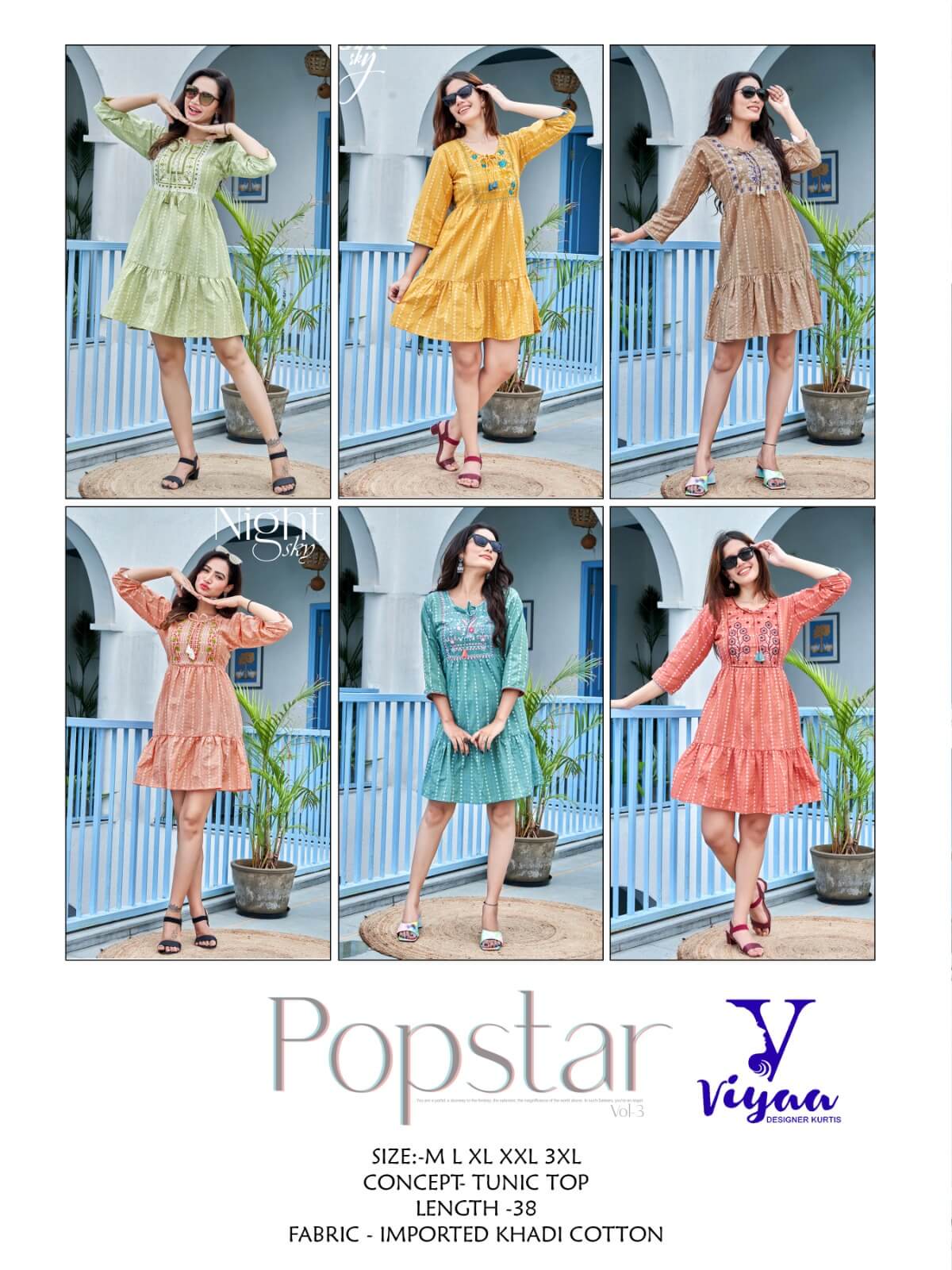Viyaa Designer Popstar Tunic One Piece Dress Catalog collection 11