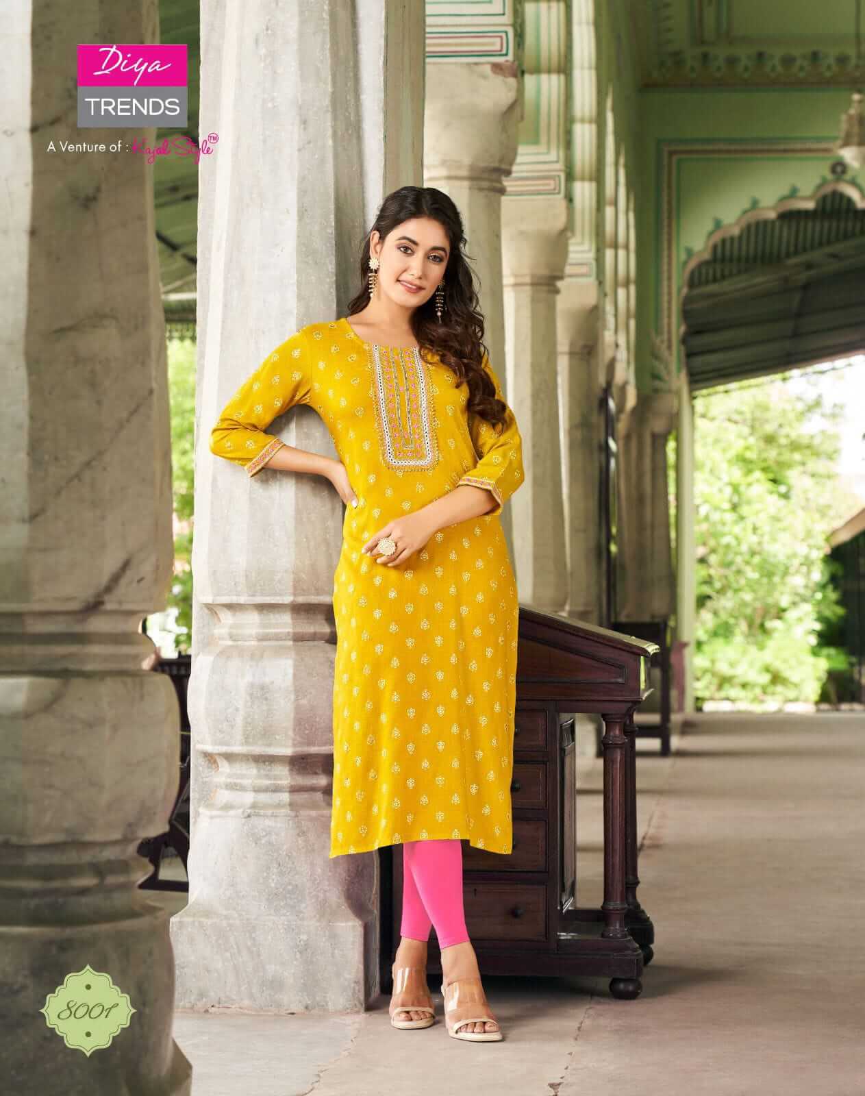 Diya Trends Victoria Vol 8 Rayon Kurti Catalog collection 11