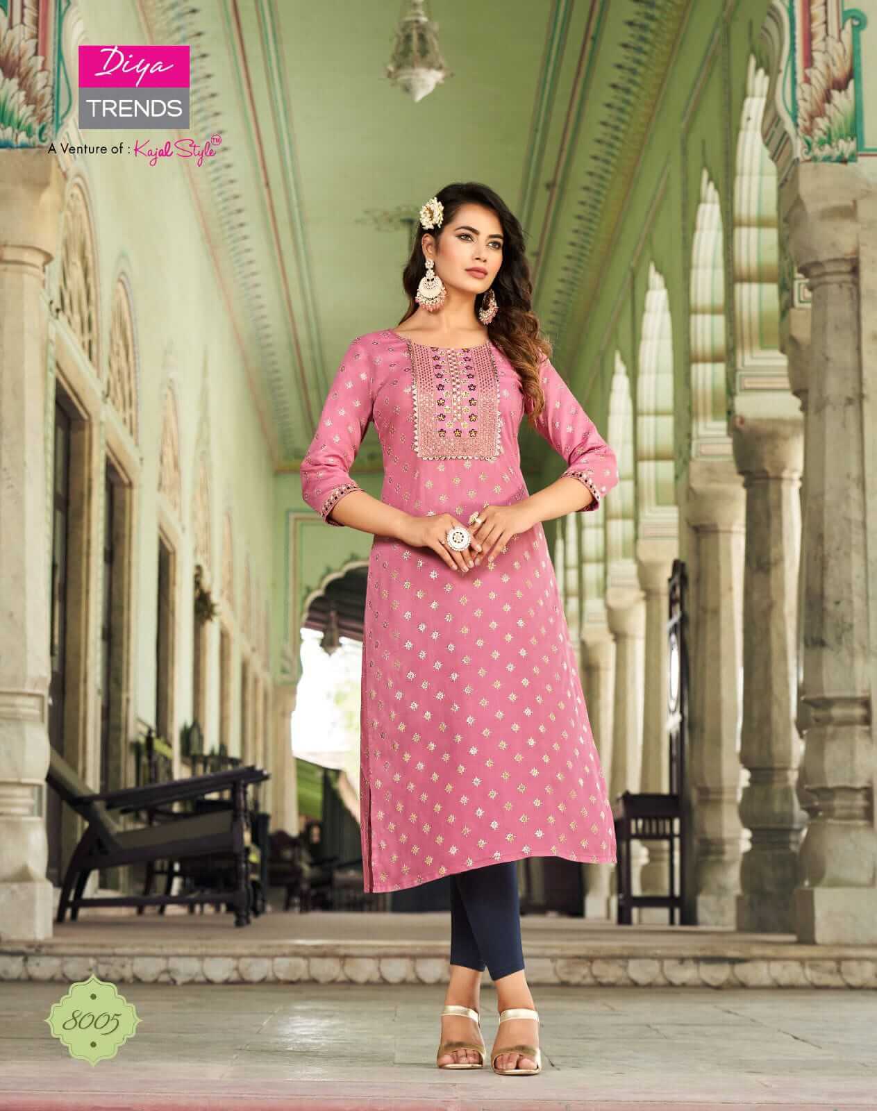 Diya Trends Victoria Vol 8 Rayon Kurti Catalog collection 7