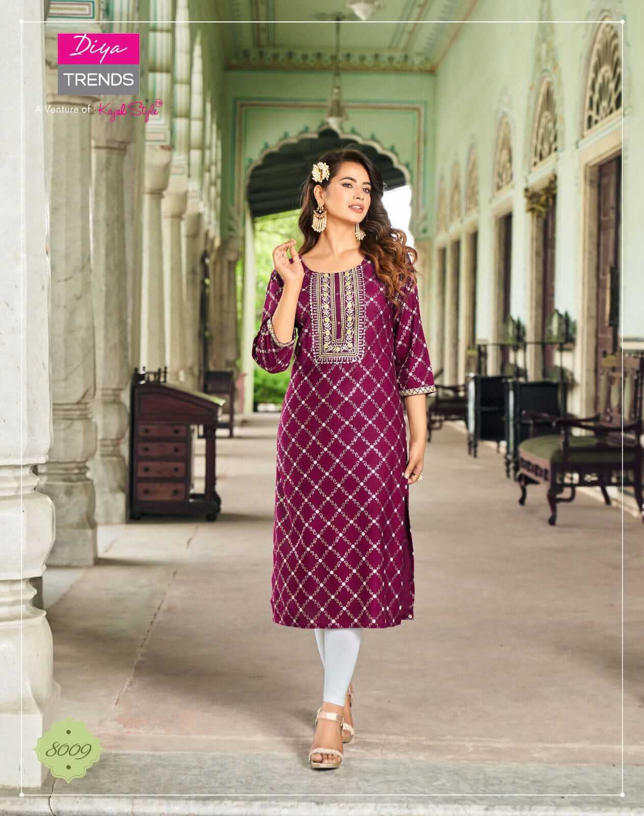 Diya Trends Victoria Vol 8 Rayon Kurti Catalog collection 6