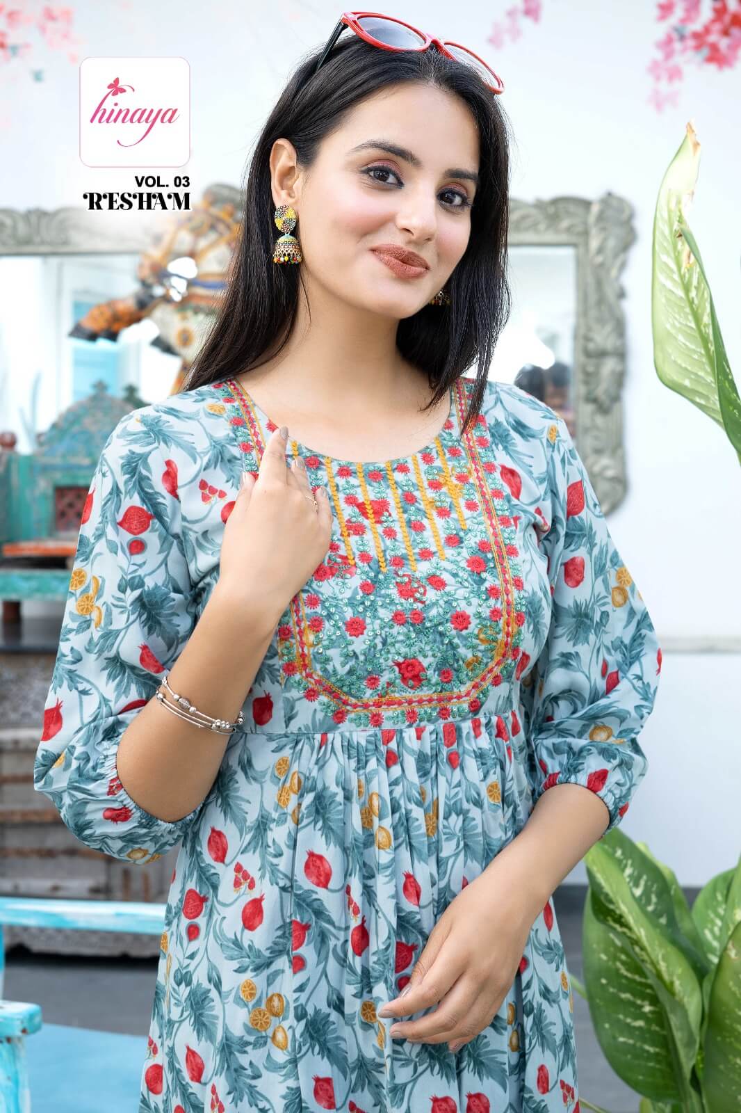 Hinaya Resham vol 3 Ladies Tops Catalog collection 3