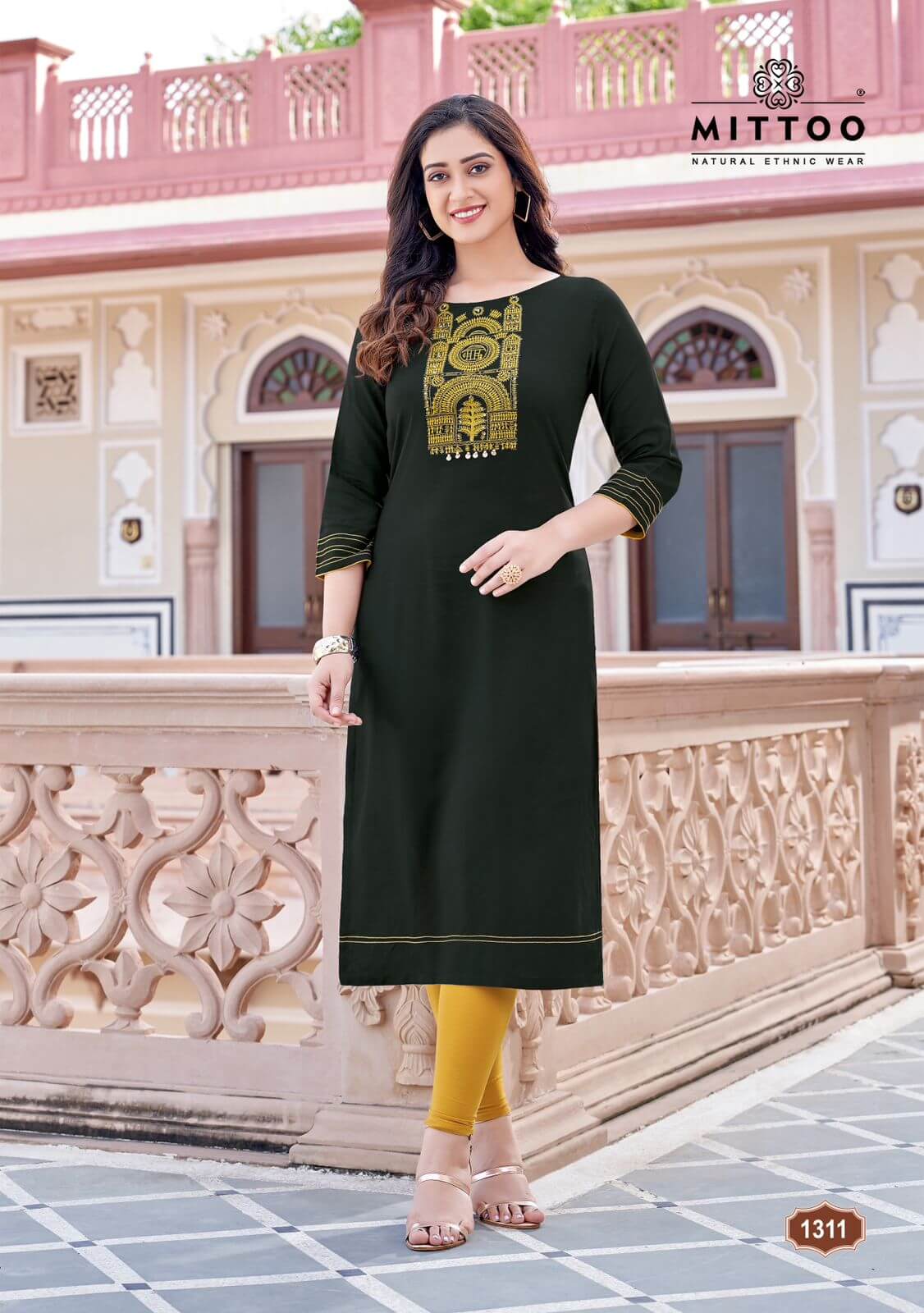 Mittoo Kurti Palak Vol 36 Embroidery Kurti Catalog collection 5