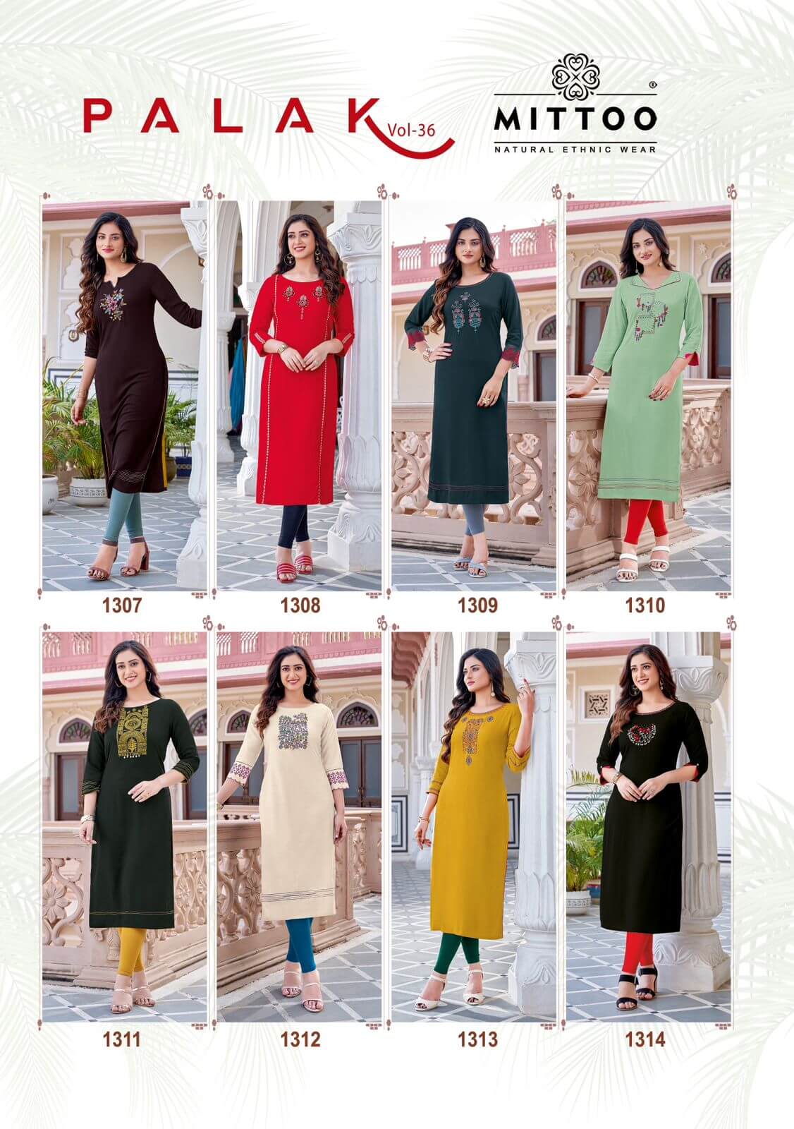 Mittoo Kurti Palak Vol 36 Embroidery Kurti Catalog collection 11