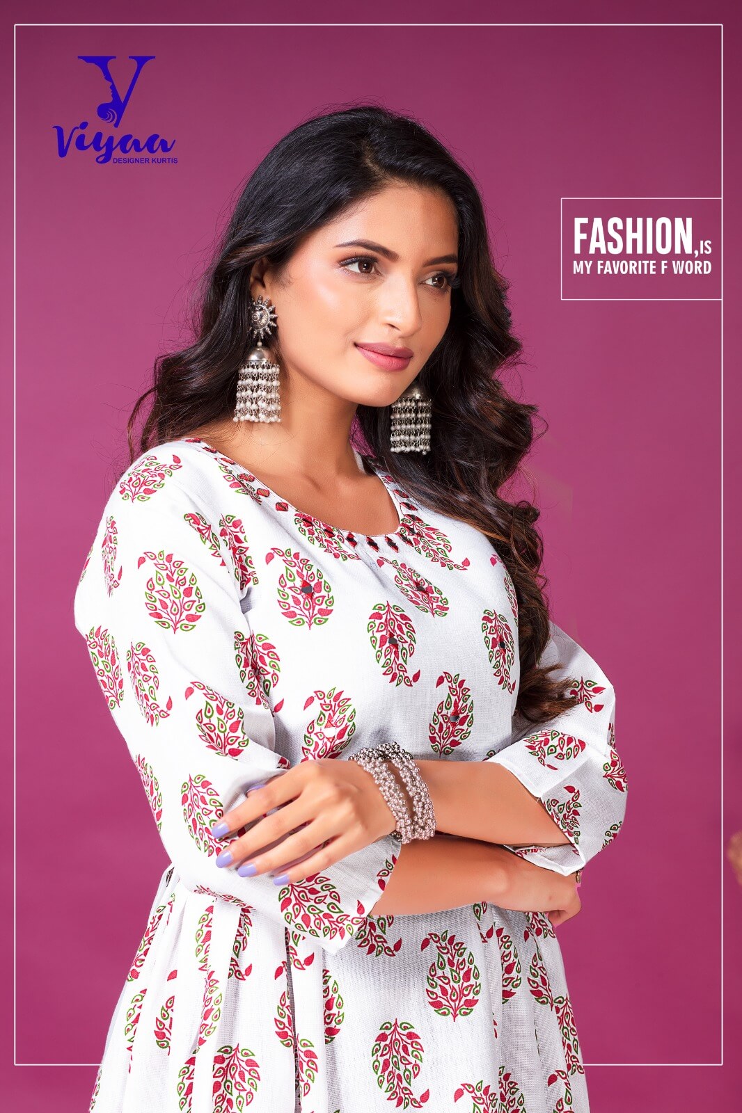 Viyaa Designer Kit Kat A Line Kurti Catalog collection 3