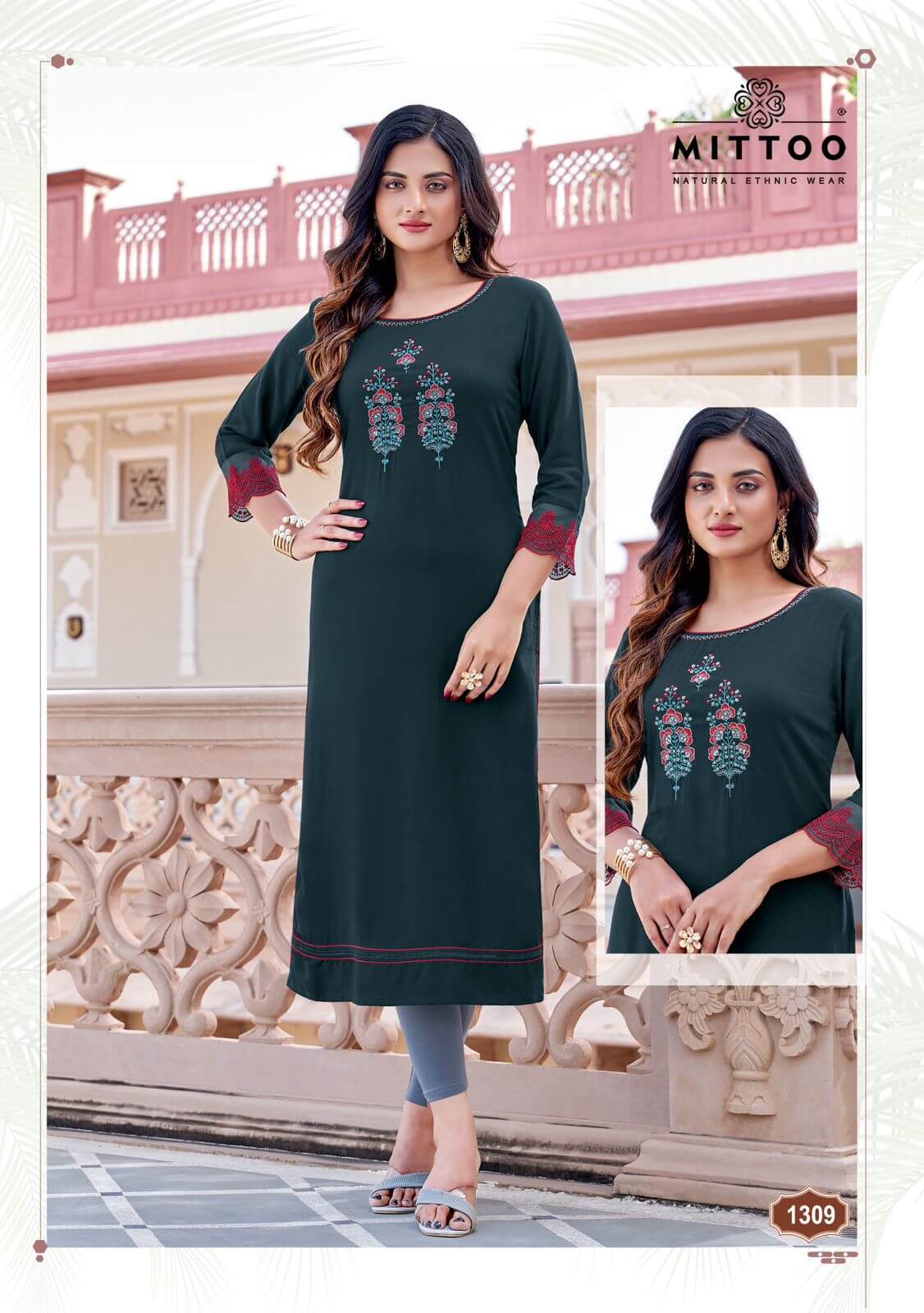 Mittoo Kurti Palak Vol 36 Embroidery Kurti Catalog collection 10