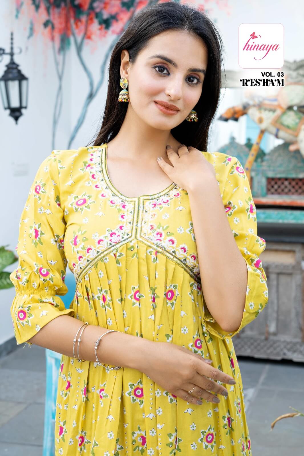 Hinaya Resham vol 3 Ladies Tops Catalog collection 10