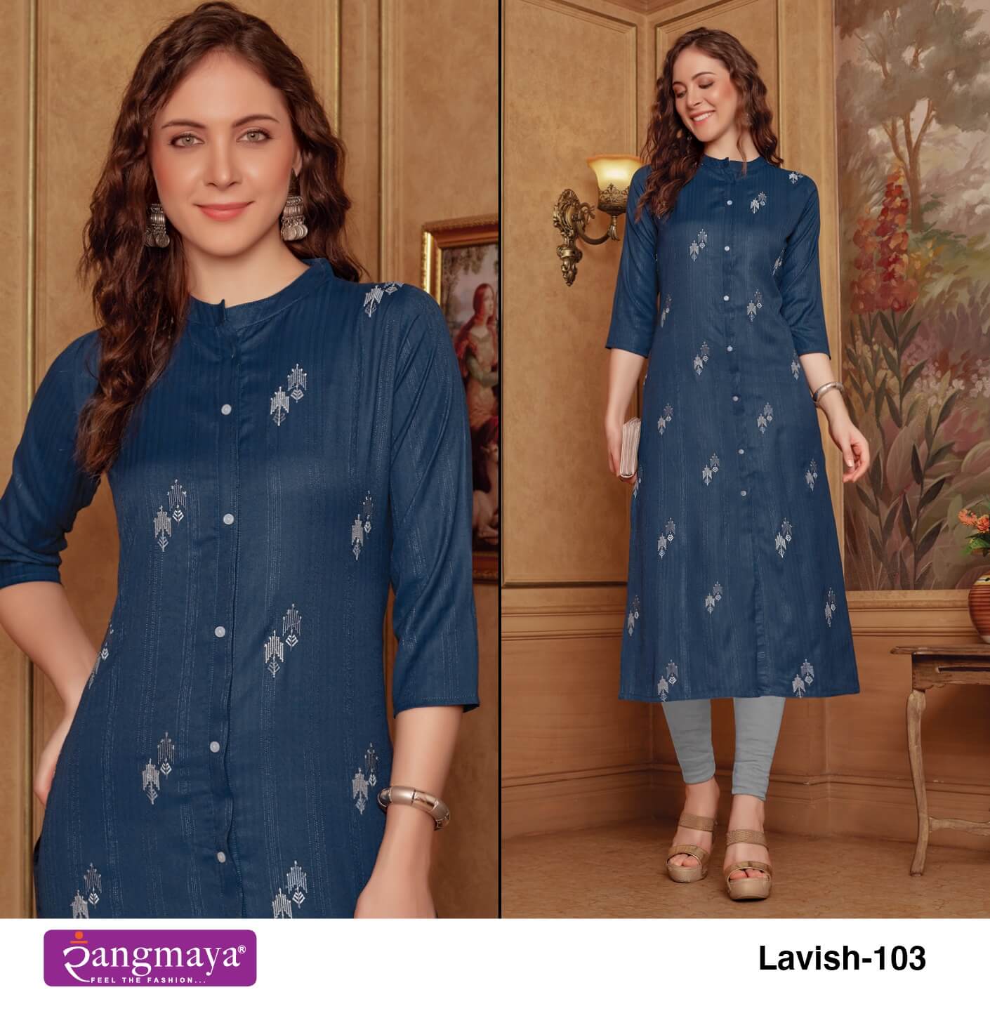 Rangmaya Lavish Printed Kurti Catalog collection 1