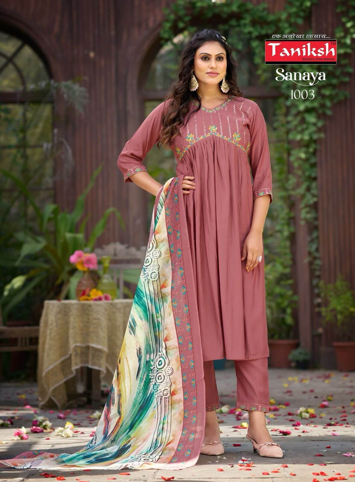 Taniksh Sanaya Vol 1 Alia Cut Readymade Dress Catalog collection 9