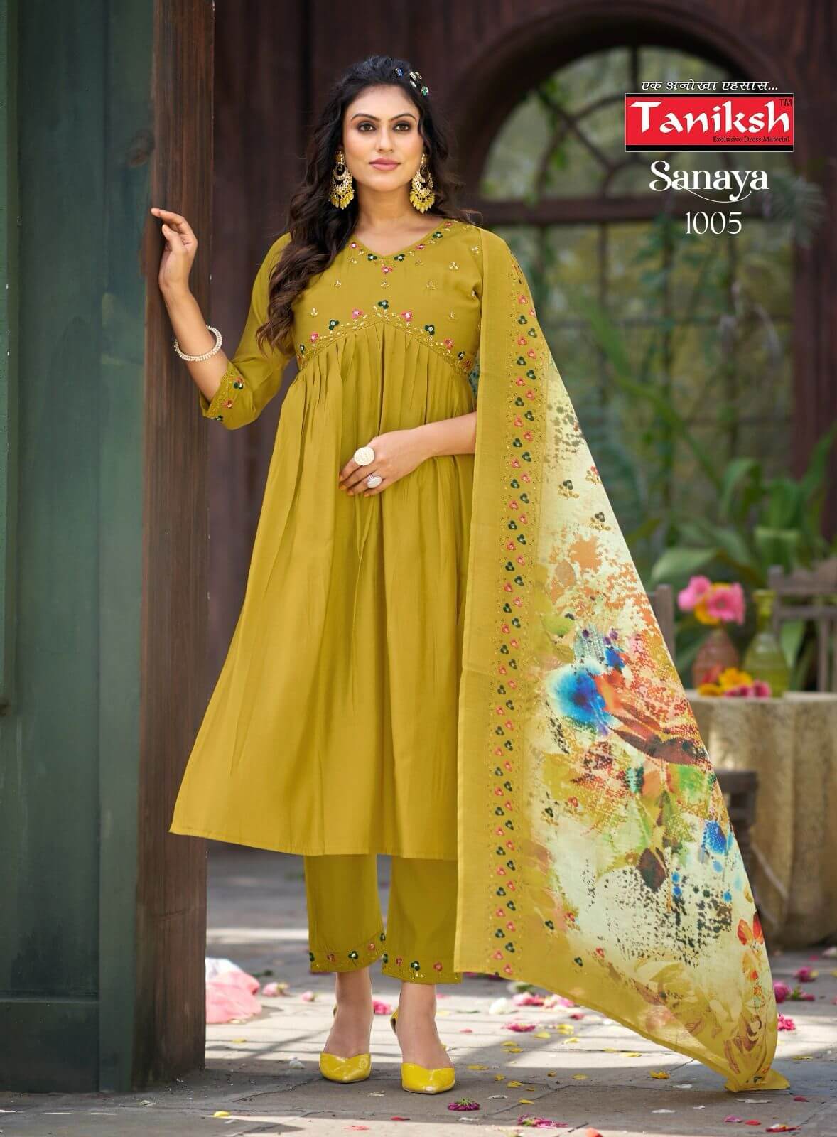 Taniksh Sanaya Vol 1 Alia Cut Readymade Dress Catalog collection 6