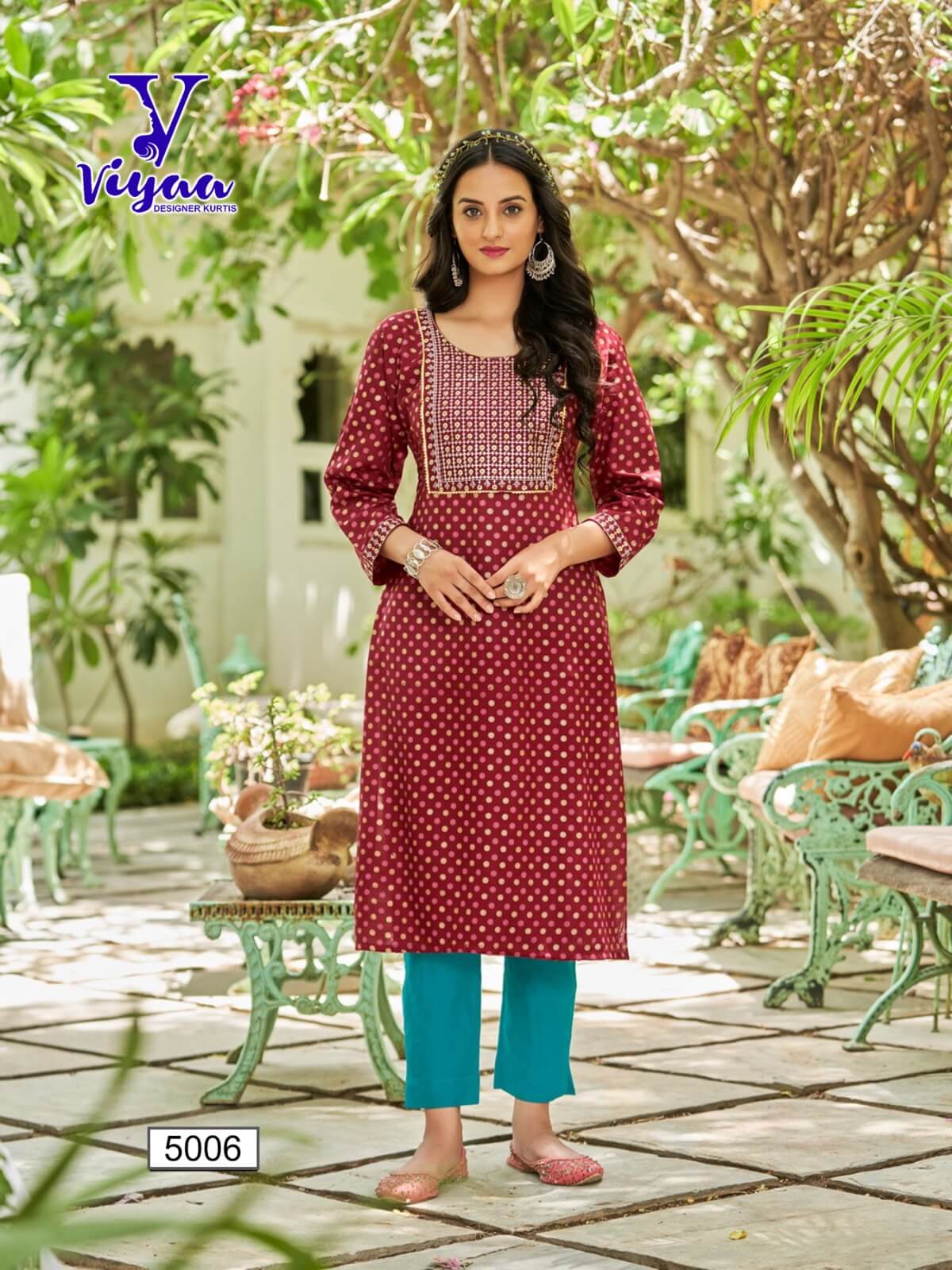 Viyaa Designer Poshak Vol 5 Printed Kurti Catalog collection 9