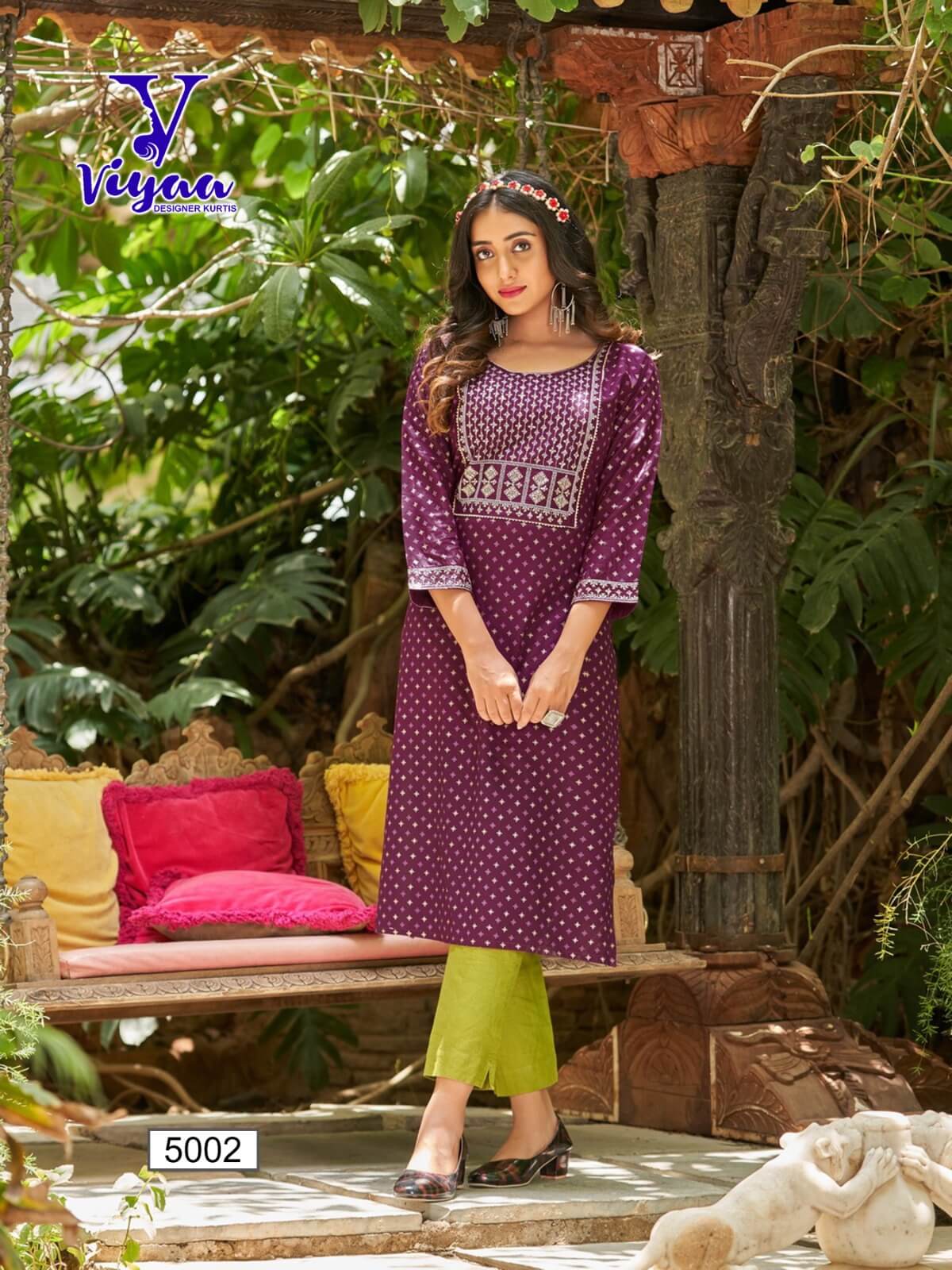 Viyaa Designer Poshak Vol 5 Printed Kurti Catalog collection 6