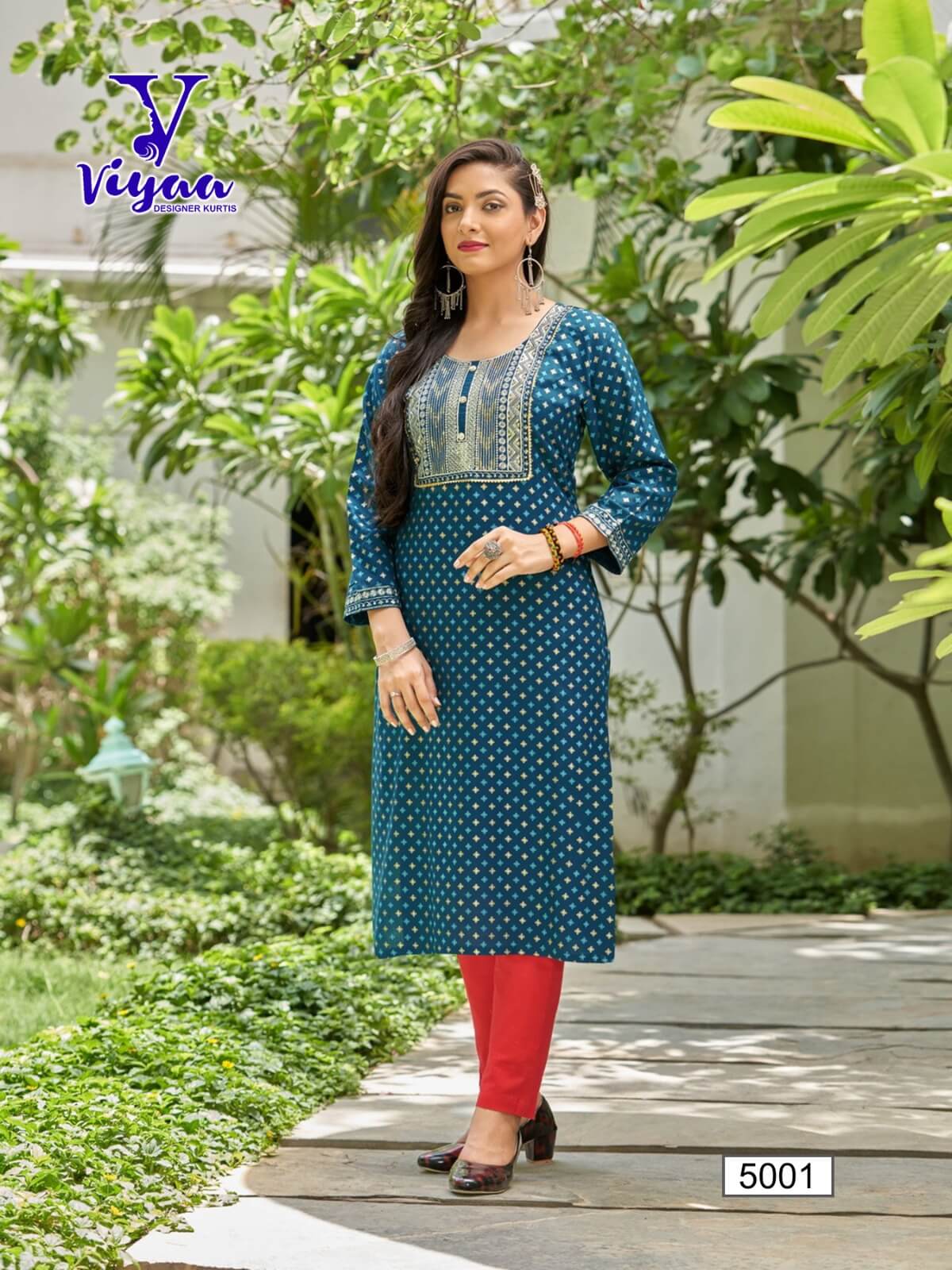 Viyaa Designer Poshak Vol 5 Printed Kurti Catalog collection 4