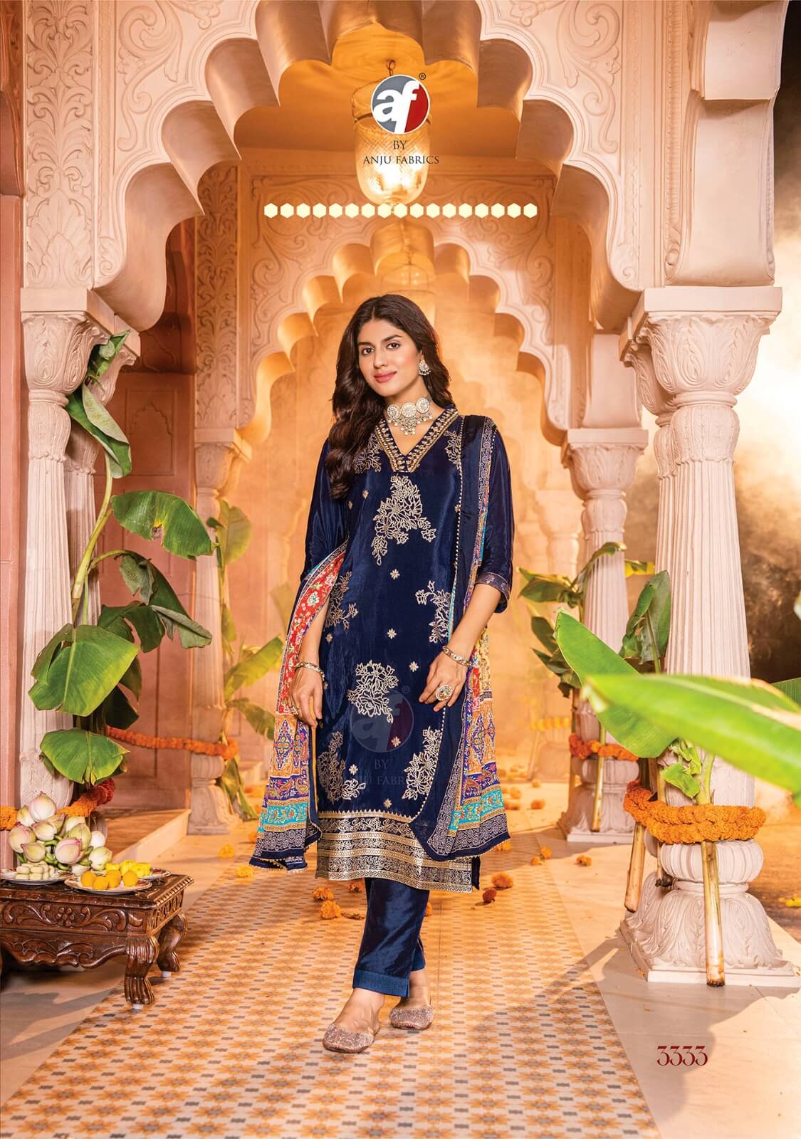 Anju Fabrics Dastoor Vol 4 Designer Wedding Party Salwar Suits collection 7