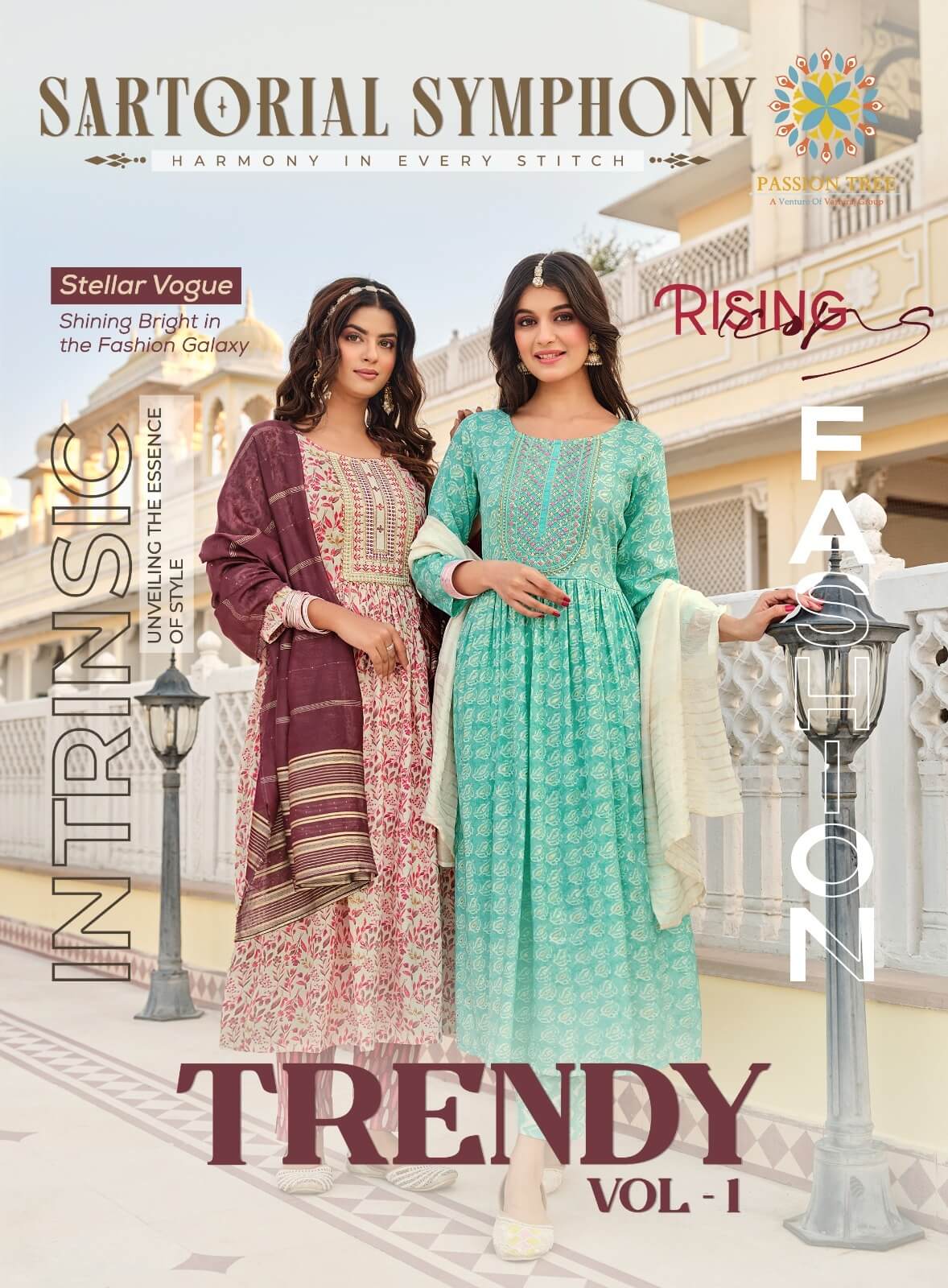 Passion Tree Trendy Vol 1 Naira Cut Kurti Bottom Dupatta Catalog collection 1