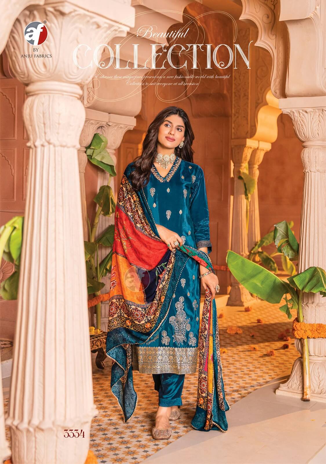 Anju Fabrics Dastoor Vol 4 Designer Wedding Party Salwar Suits collection 8