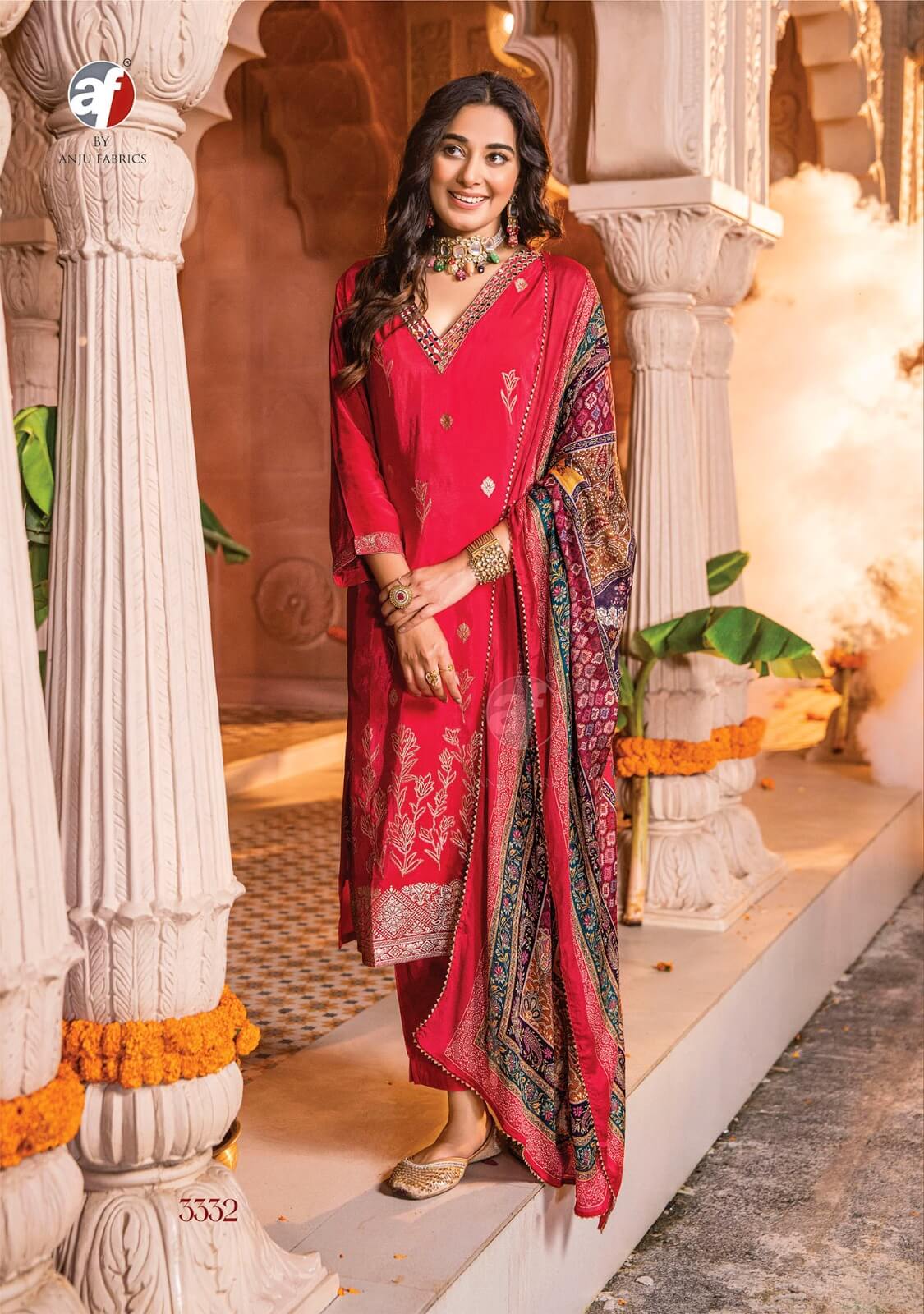 Anju Fabrics Dastoor Vol 4 Designer Wedding Party Salwar Suits collection 4