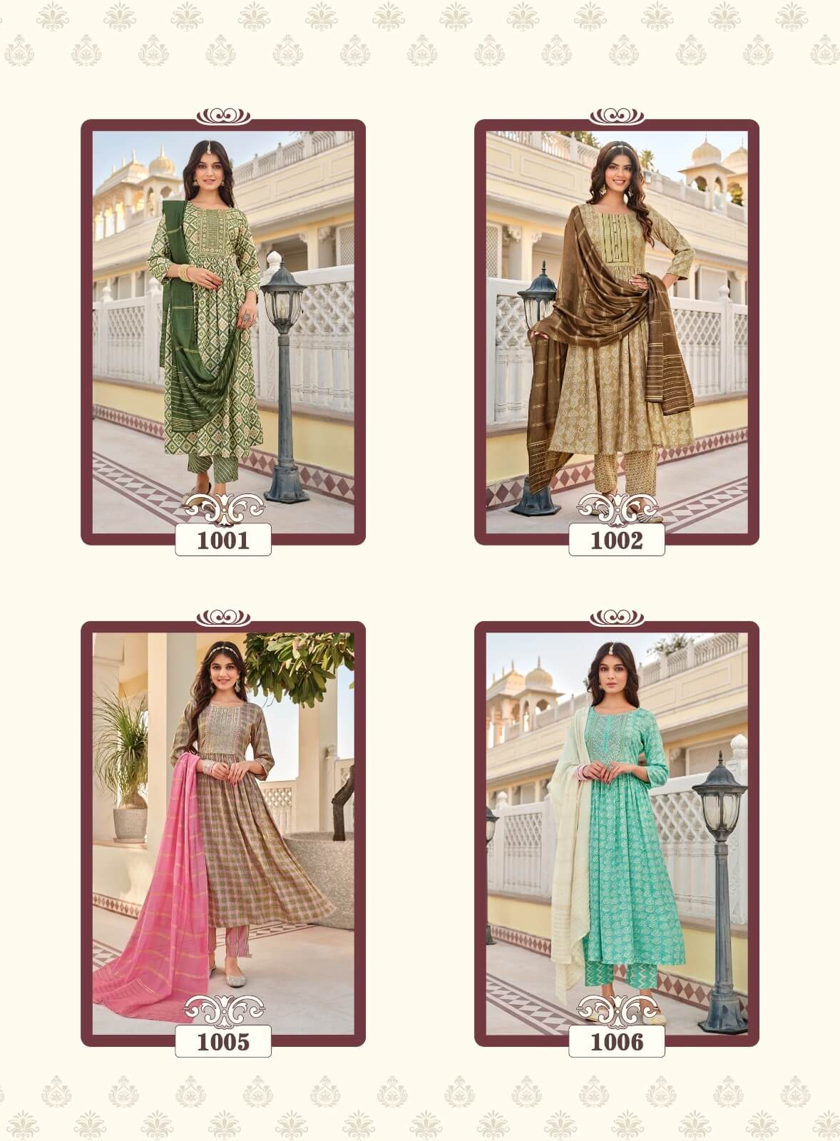 Passion Tree Trendy Vol 1 Naira Cut Kurti Bottom Dupatta Catalog collection 9