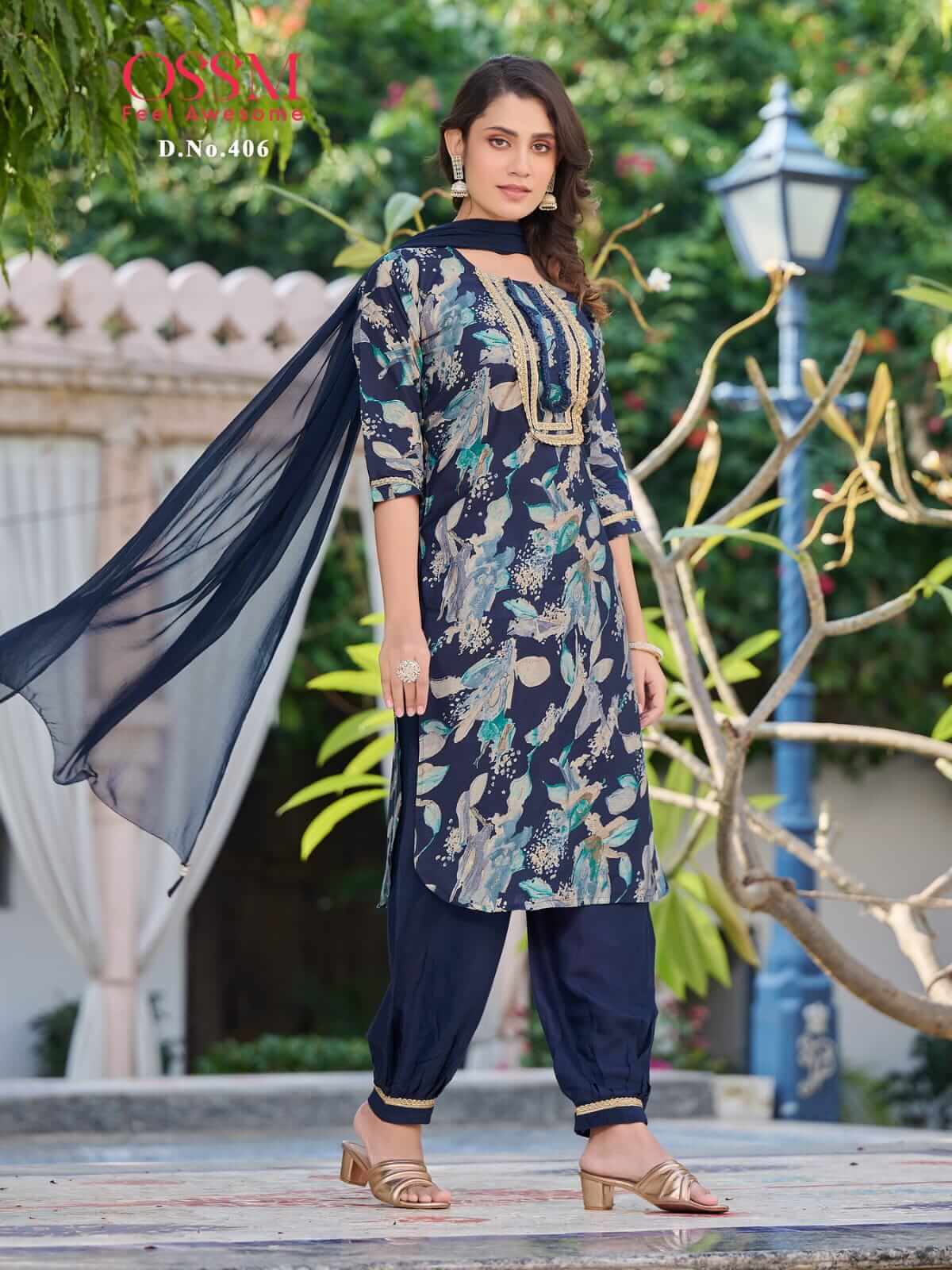 Ossm Afghani Vol 4 Printed Salwar Kameez Catalog collection 7