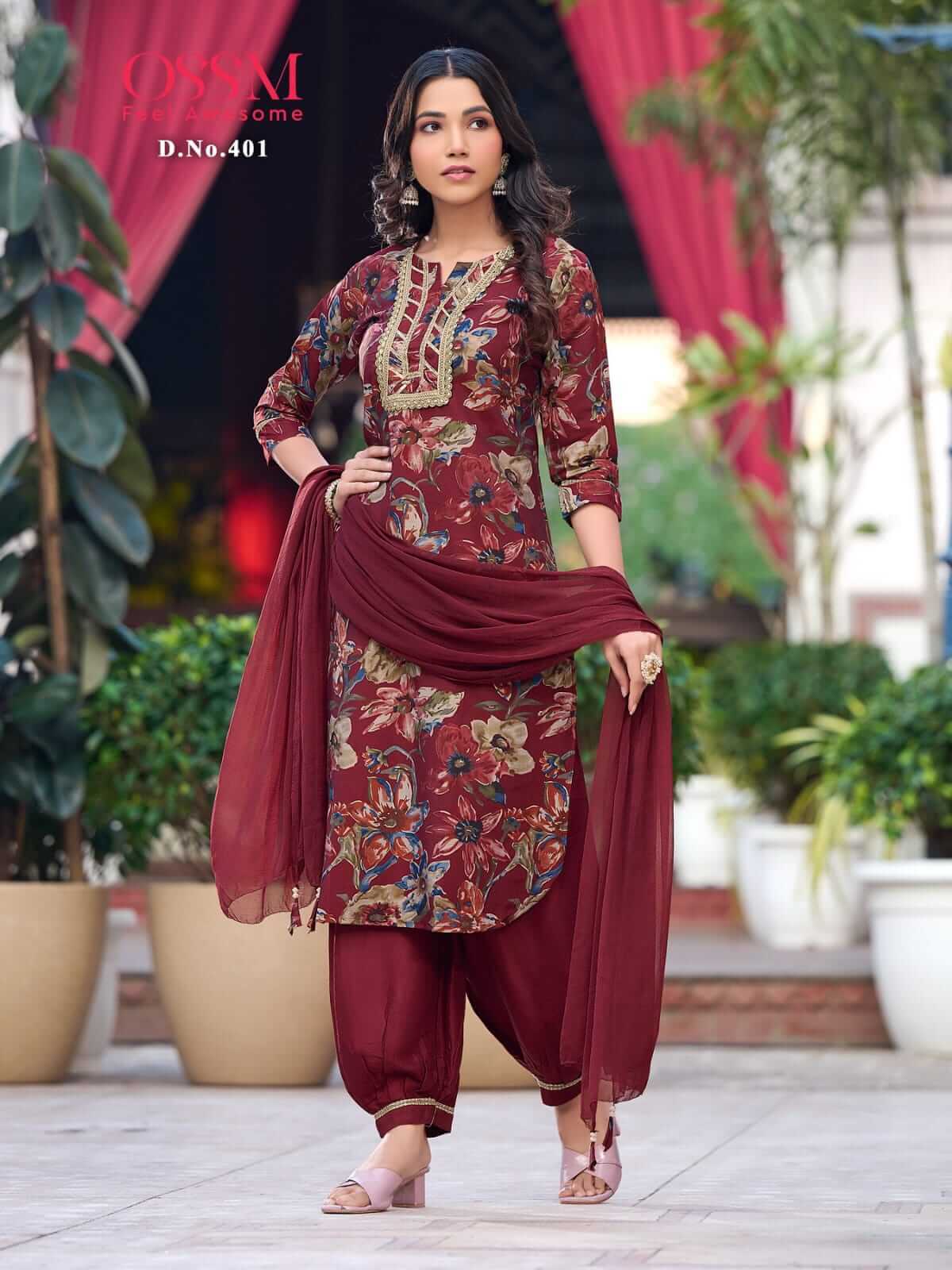 Ossm Afghani Vol 4 Printed Salwar Kameez Catalog collection 1