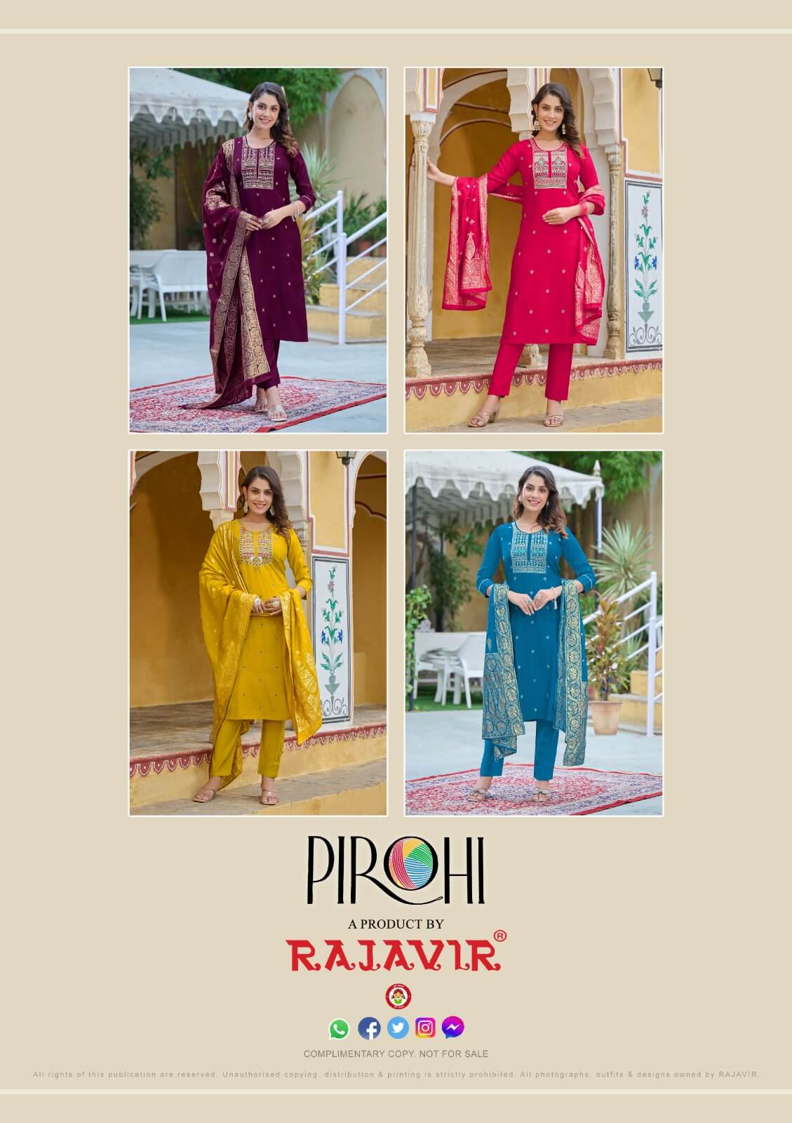 Pirohi By Rajavir Mahiye Readymade Dress Catalog collection 4