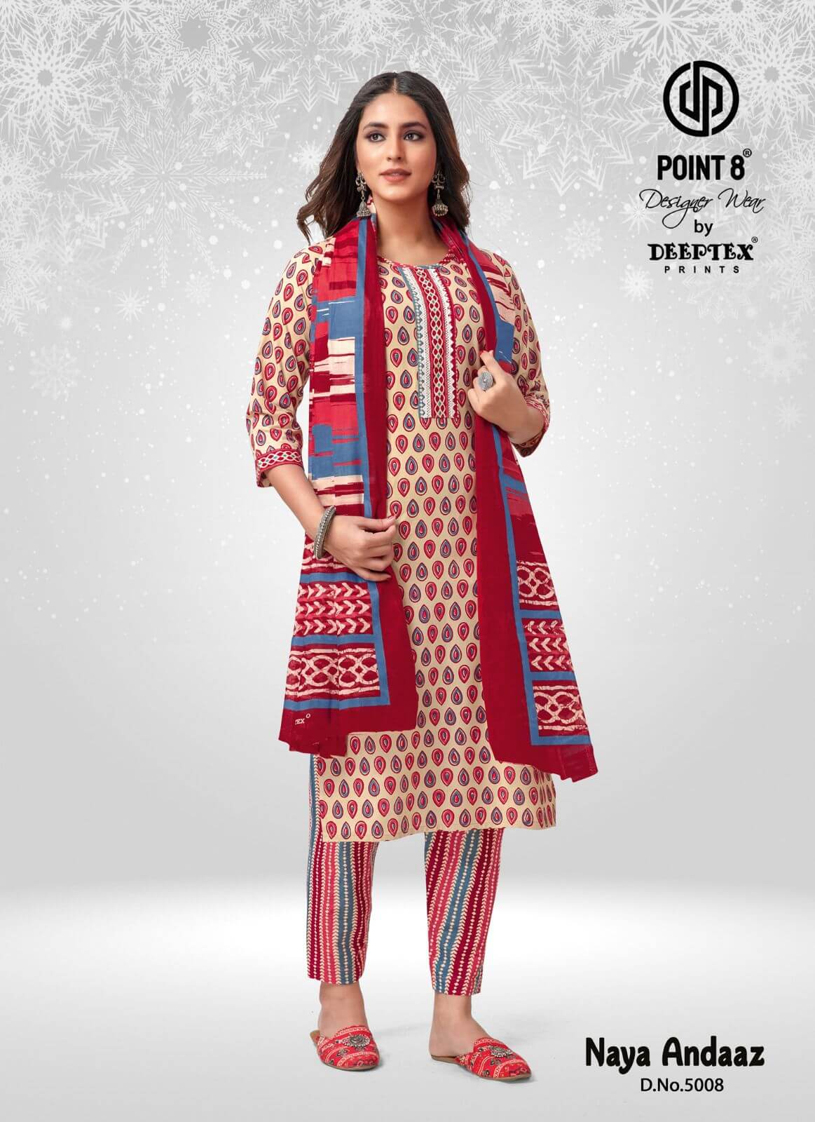 Deeptex Point 8 Naya Andaaz vol 5 Cotton Salwar Kameez collection 1