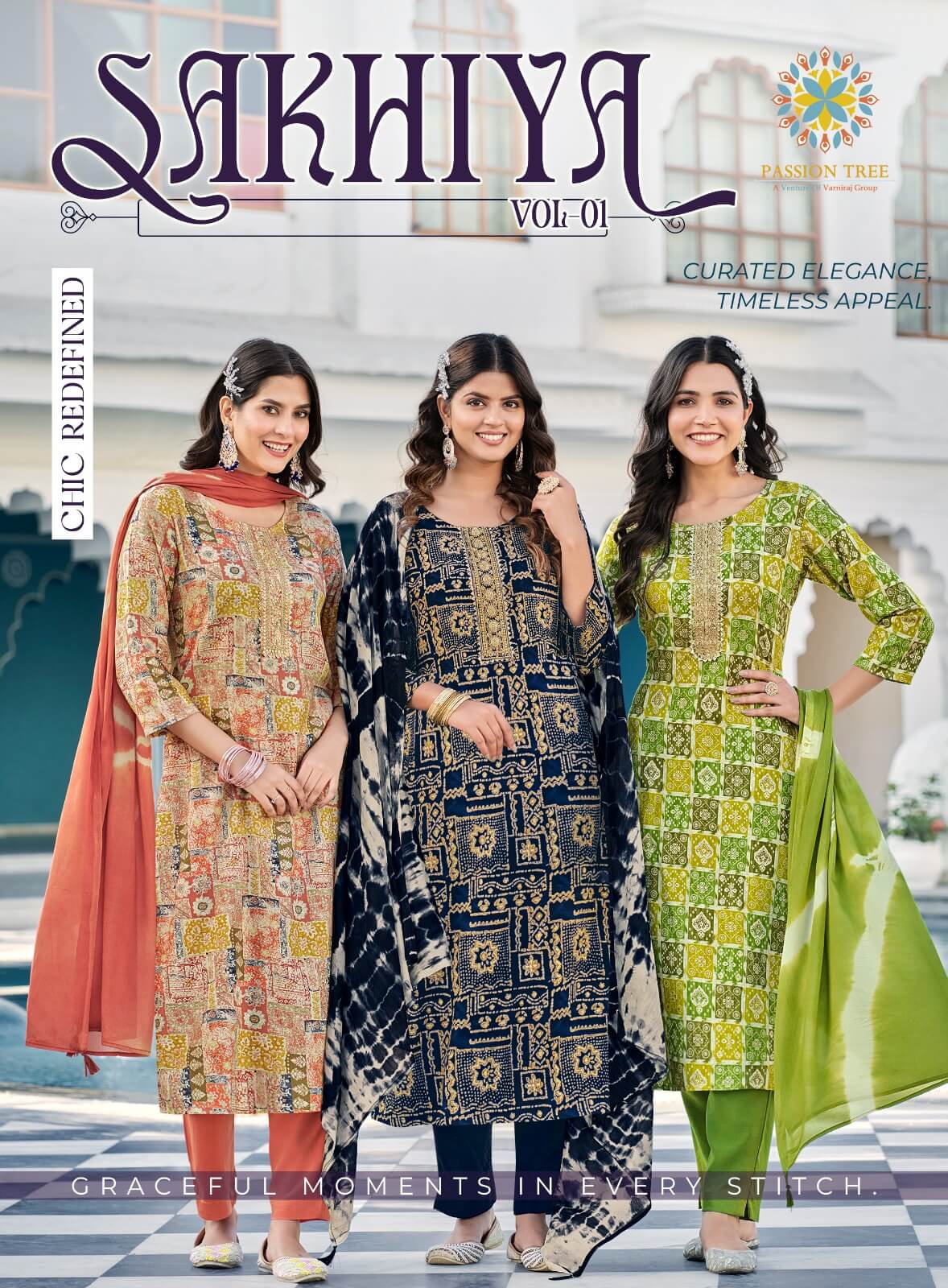 Passion Tree Sakhiya Vol 1 Printed Salwar Kameez Catalog collection 6