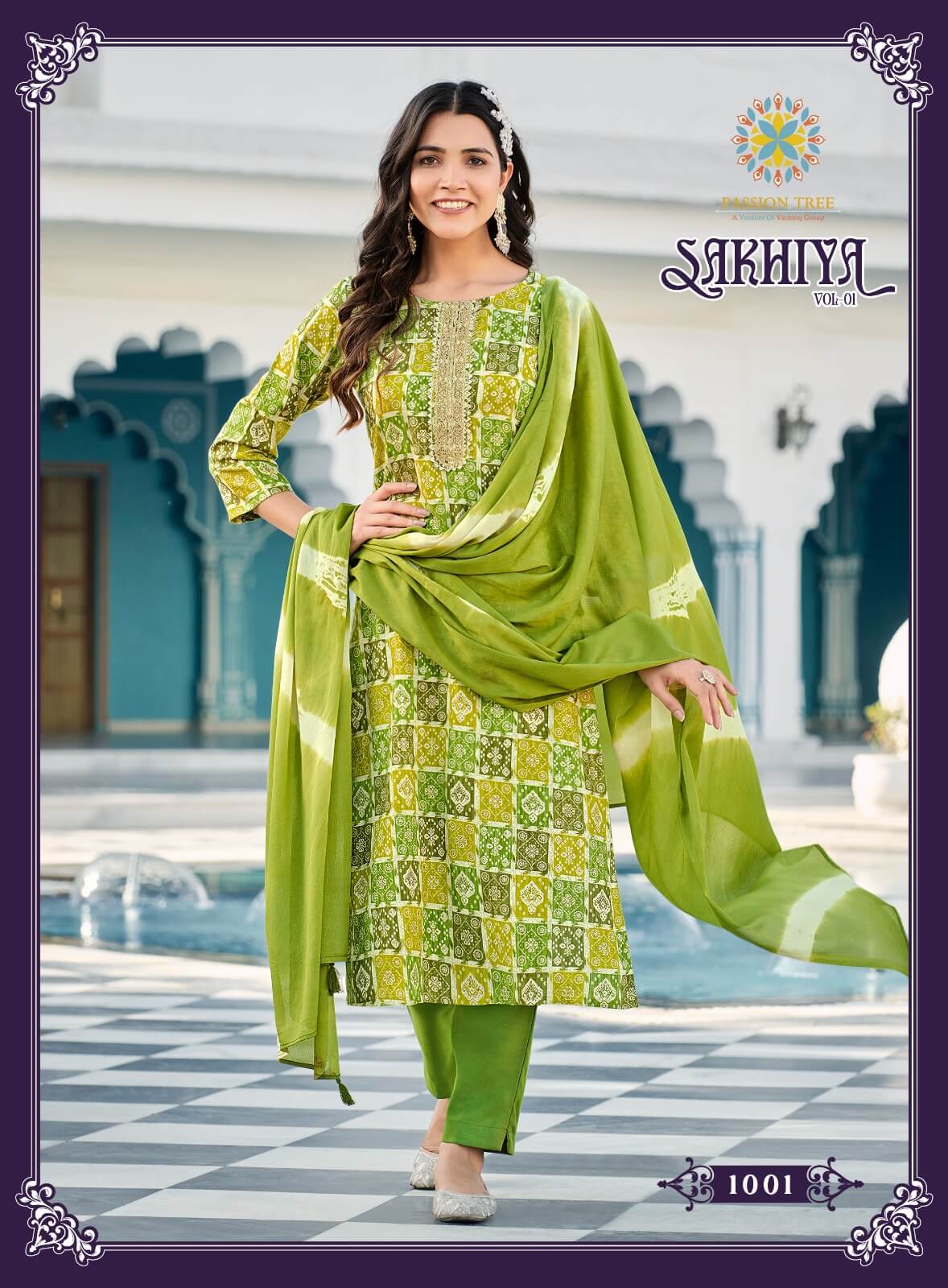 Passion Tree Sakhiya Vol 1 Printed Salwar Kameez Catalog collection 9