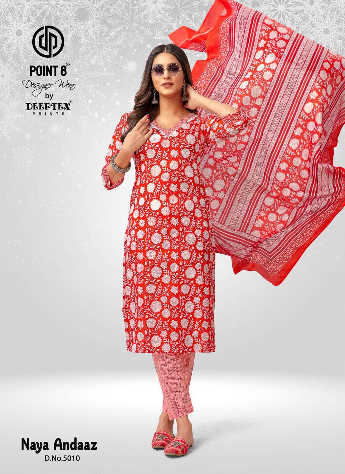 Deeptex Point 8 Naya Andaaz vol 5 Cotton Salwar Kameez collection 8