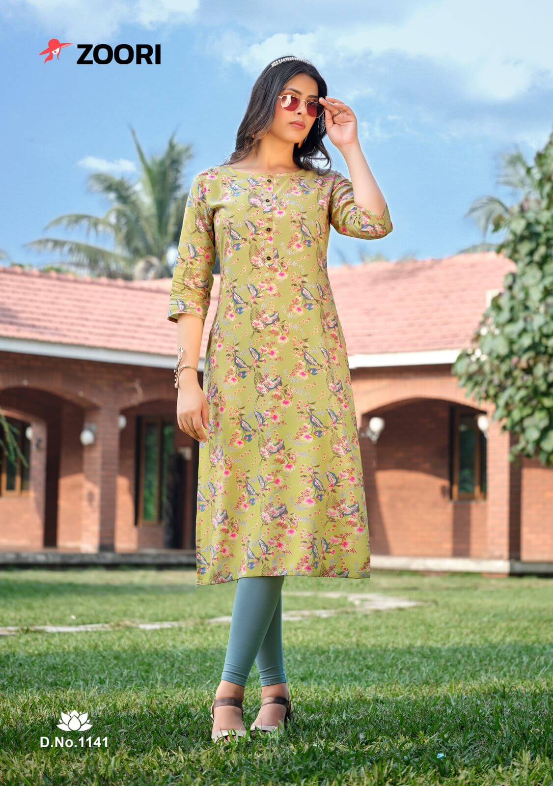 Zoori Akshara Vol 24 Printed Kurti Catalog at Wholesale rate collection 7