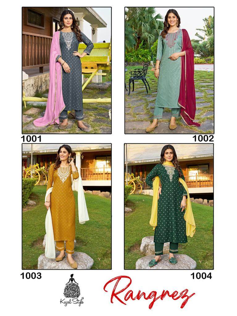 Kajal Style Rangrez Vol 1 Printed Salwar Kameez Catalog collection 11
