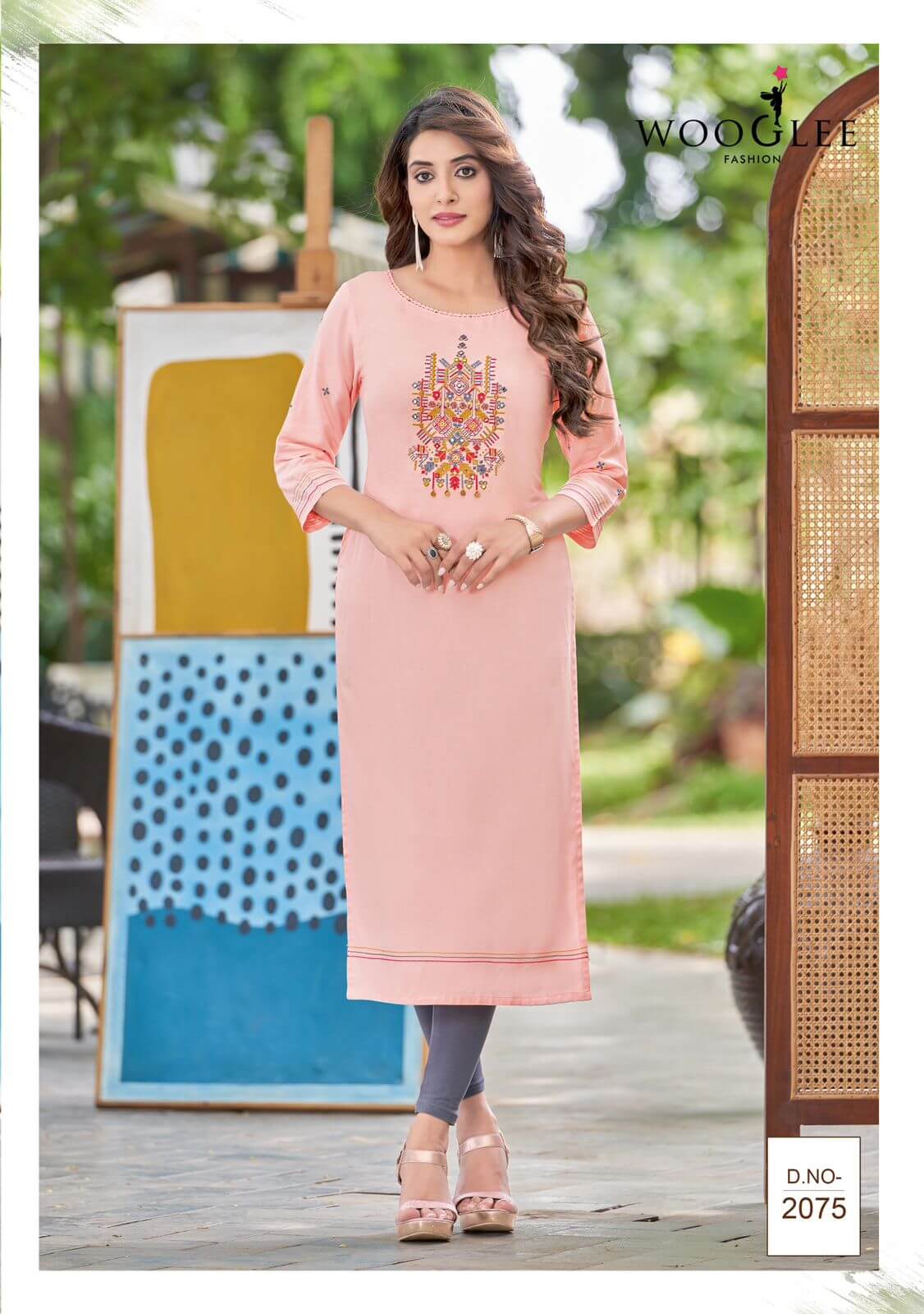 Wooglee Fashion Barbella vol 11 Rayon Kurti Catalog collection 8