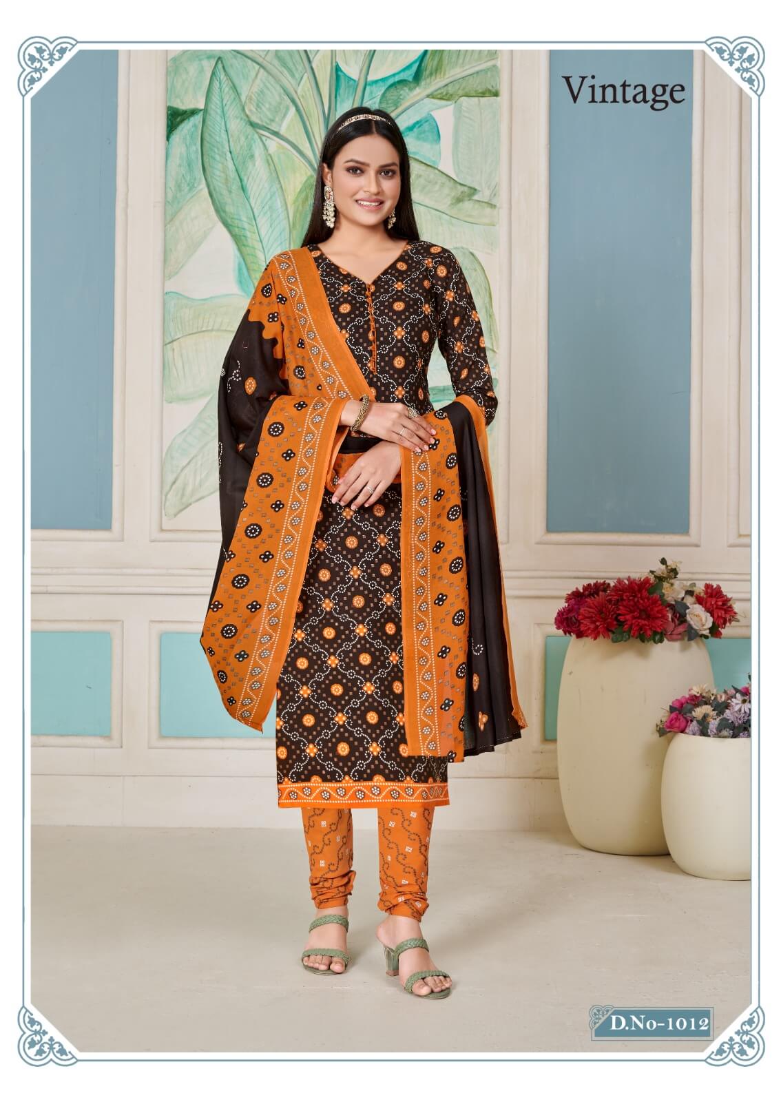 Skt Suits Vintage Unstitched Dress Materials Catalog collection 10