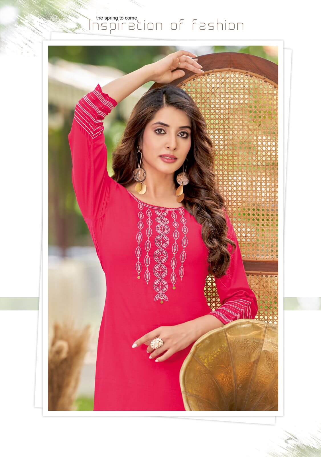 Wooglee Fashion Barbella vol 11 Rayon Kurti Catalog collection 7