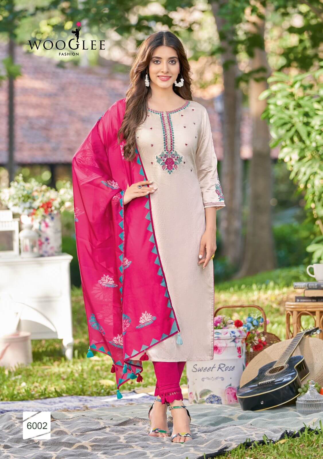 Wooglee Fashion Kamakshi Embroidery Salwar Kameez Catalog collection 9