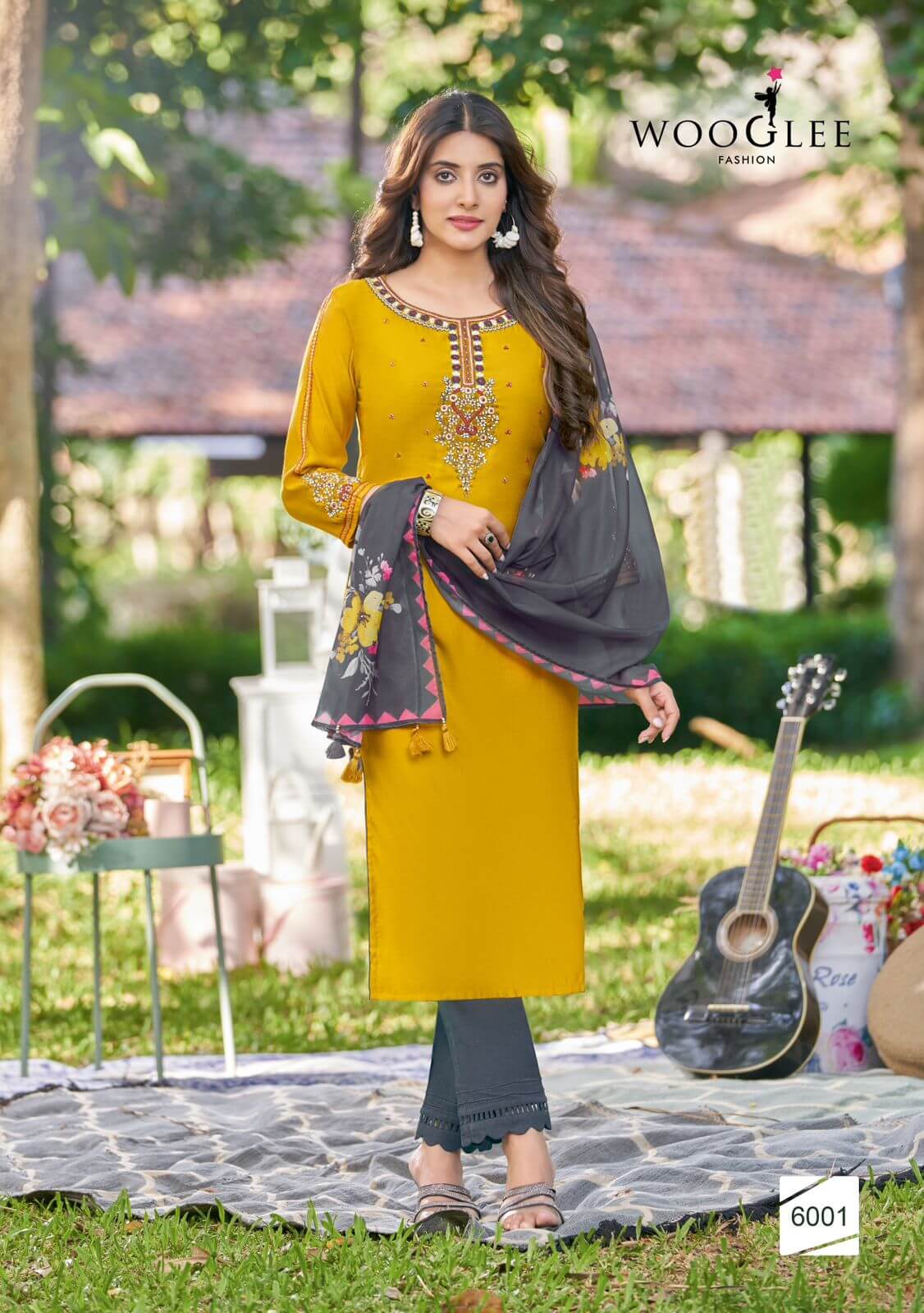 Wooglee Fashion Kamakshi Embroidery Salwar Kameez Catalog collection 7