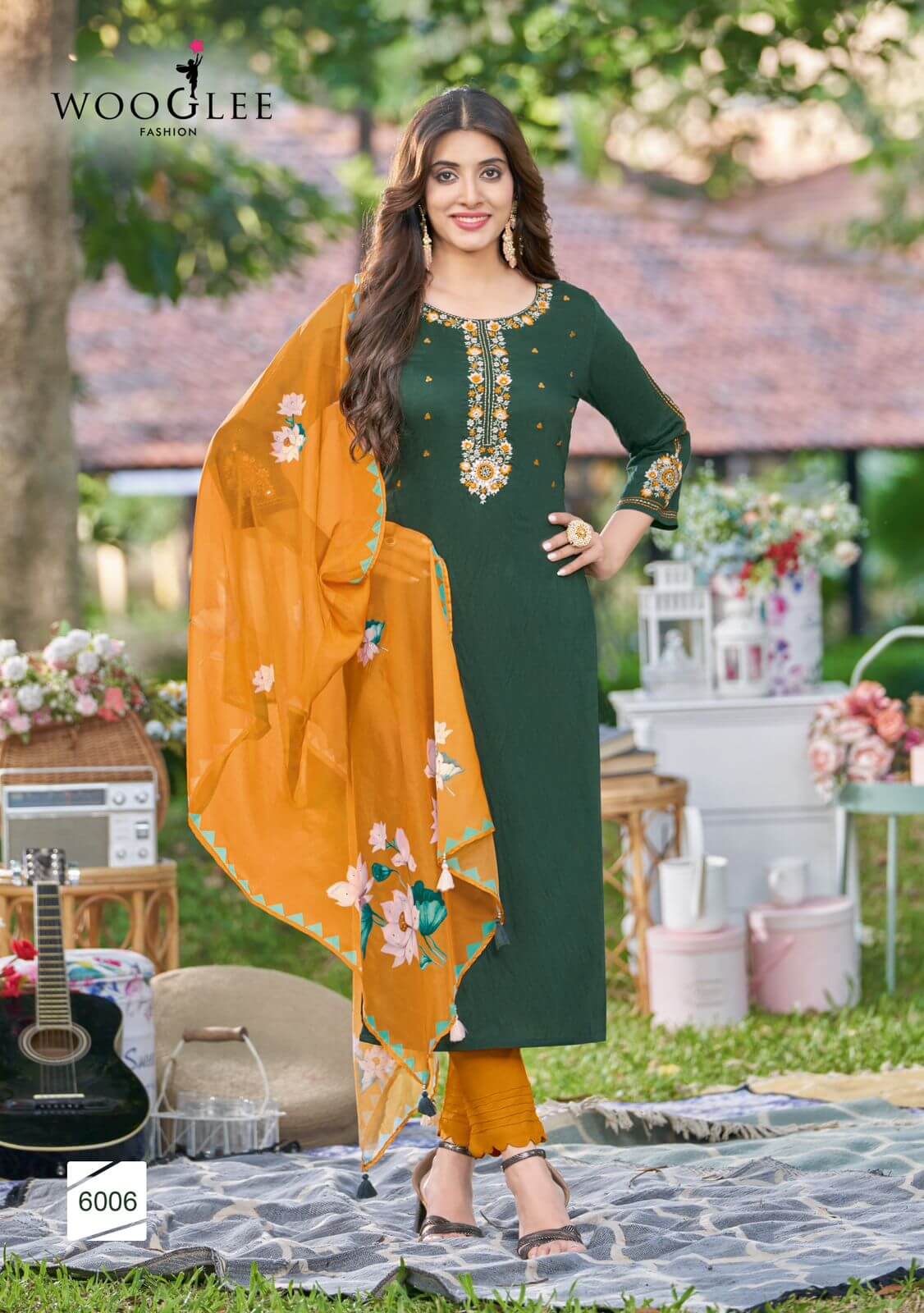 Wooglee Fashion Kamakshi Embroidery Salwar Kameez Catalog collection 1