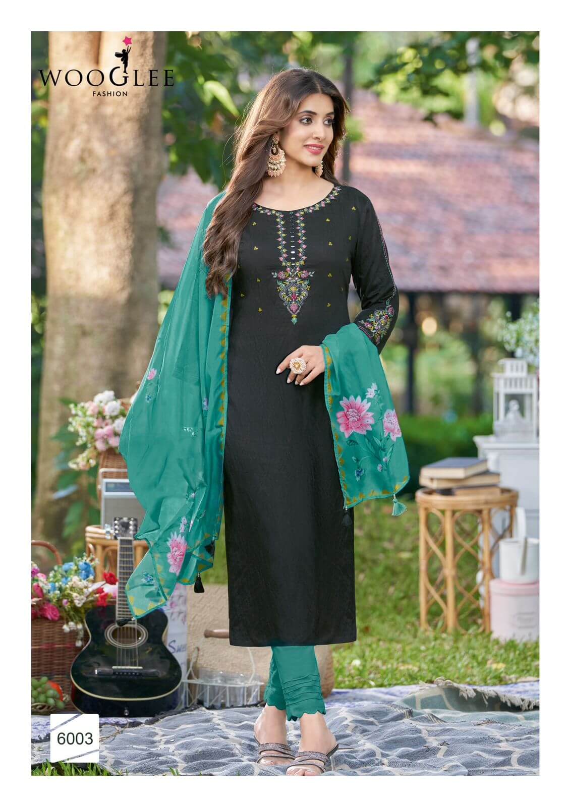 Wooglee Fashion Kamakshi Embroidery Salwar Kameez Catalog collection 5