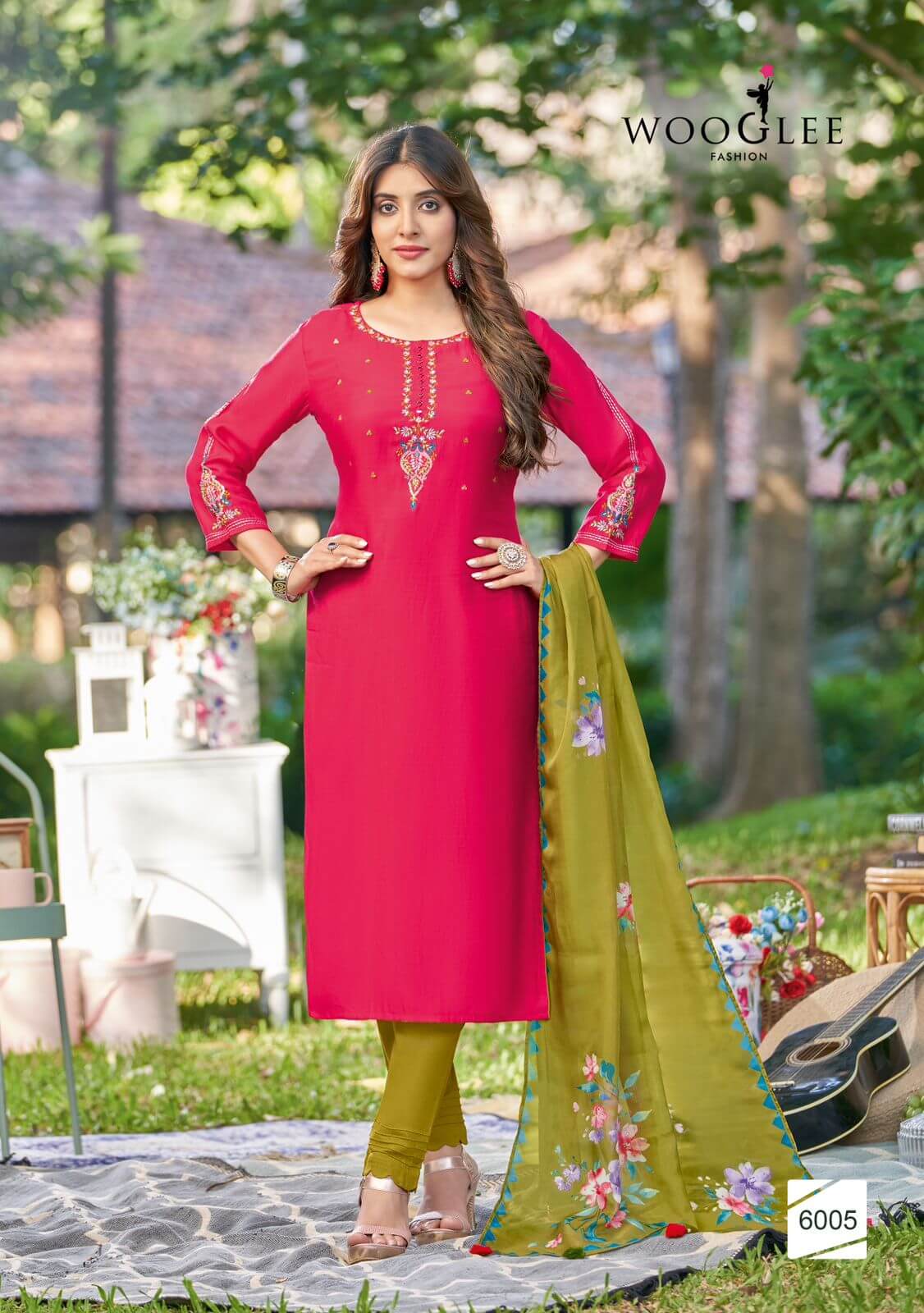 Wooglee Fashion Kamakshi Embroidery Salwar Kameez Catalog collection 6