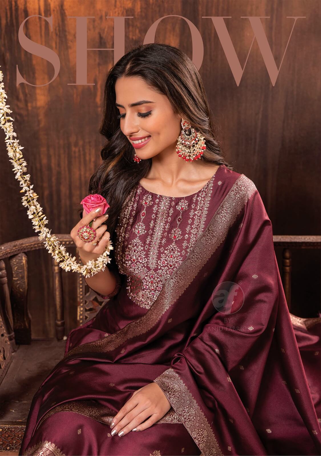 Anju Fabrics Silk Affairs 2 Designer Wedding Party Salwar Suits collection 15