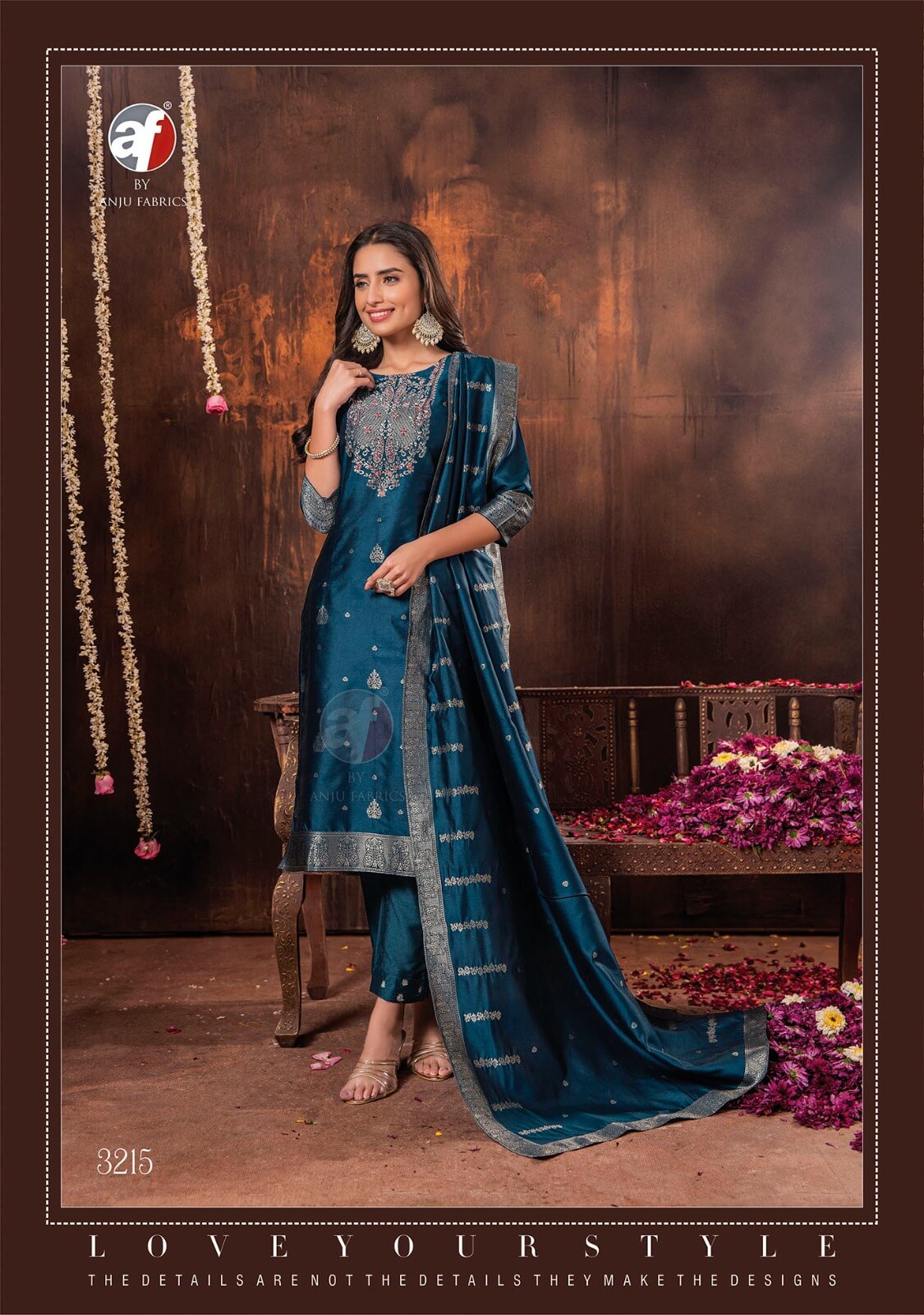Anju Fabrics Silk Affairs 2 Designer Wedding Party Salwar Suits collection 12