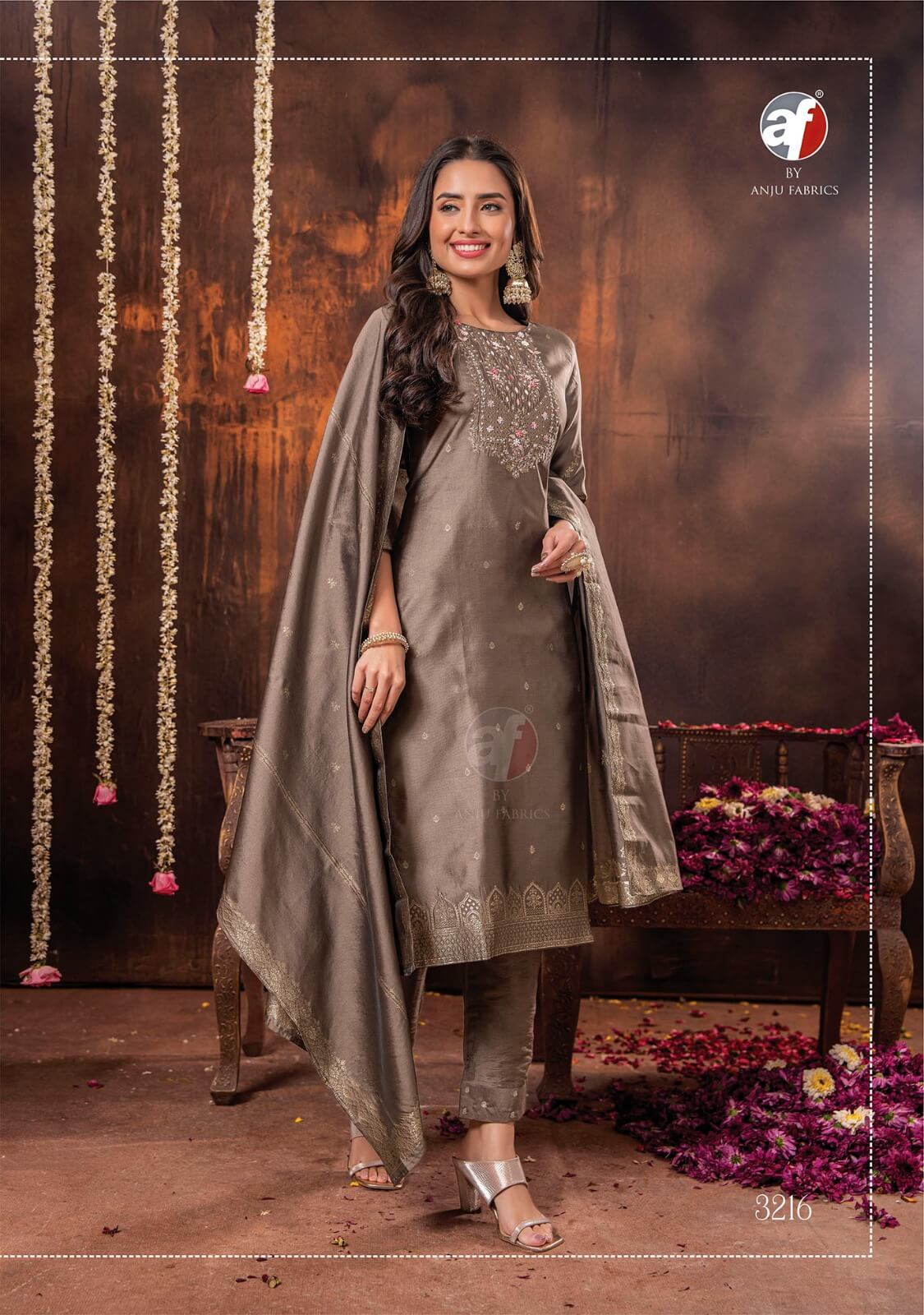 Anju Fabrics Silk Affairs 2 Designer Wedding Party Salwar Suits collection 9