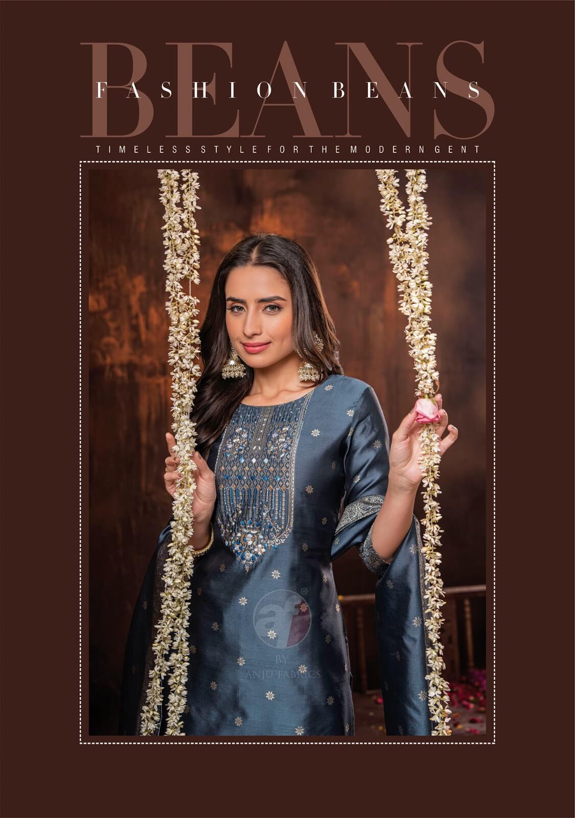 Anju Fabrics Silk Affairs 2 Designer Wedding Party Salwar Suits collection 5