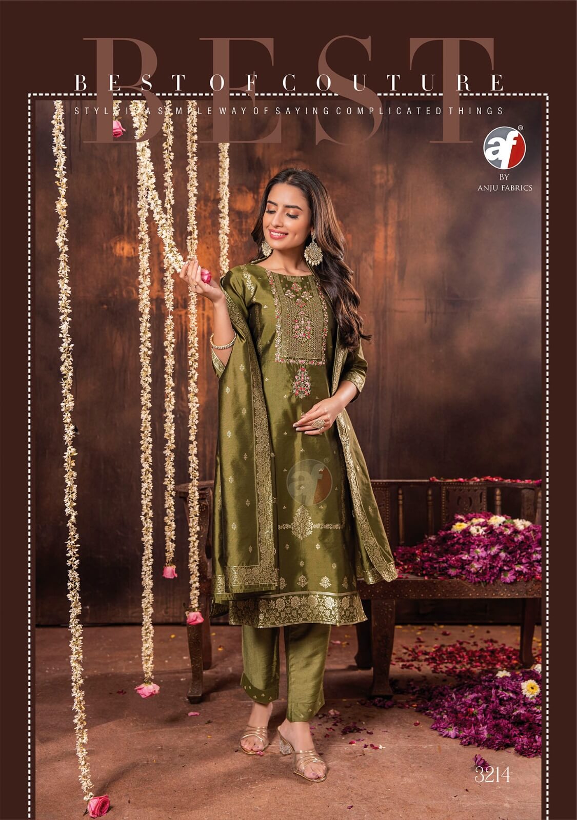 Anju Fabrics Silk Affairs 2 Designer Wedding Party Salwar Suits collection 13