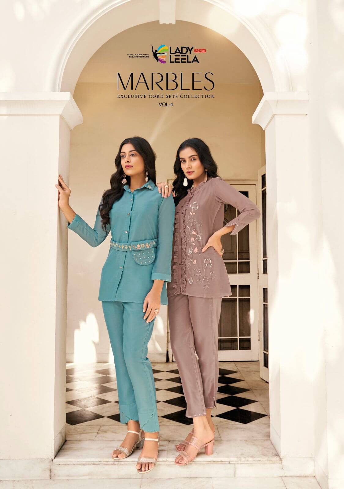 Lady Leela Marbles Vol 4 Premium Co Ord Set Catalog collection 10