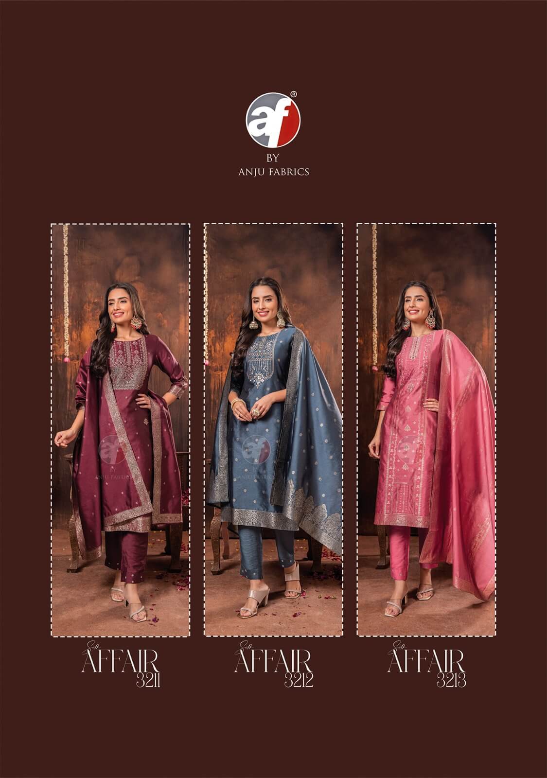 Anju Fabrics Silk Affairs 2 Designer Wedding Party Salwar Suits collection 10